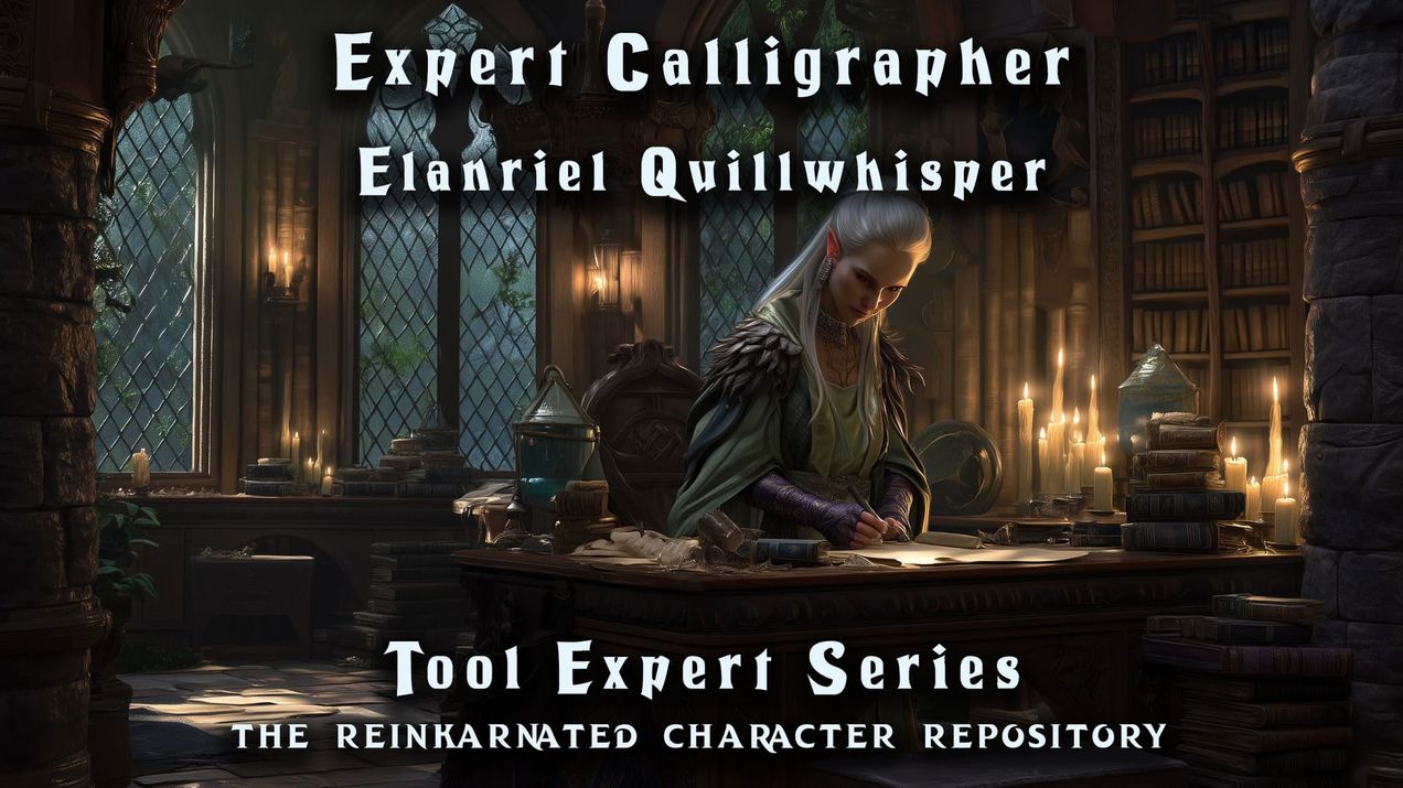 Elanriel Quillwhisper - Expert Calligrapher