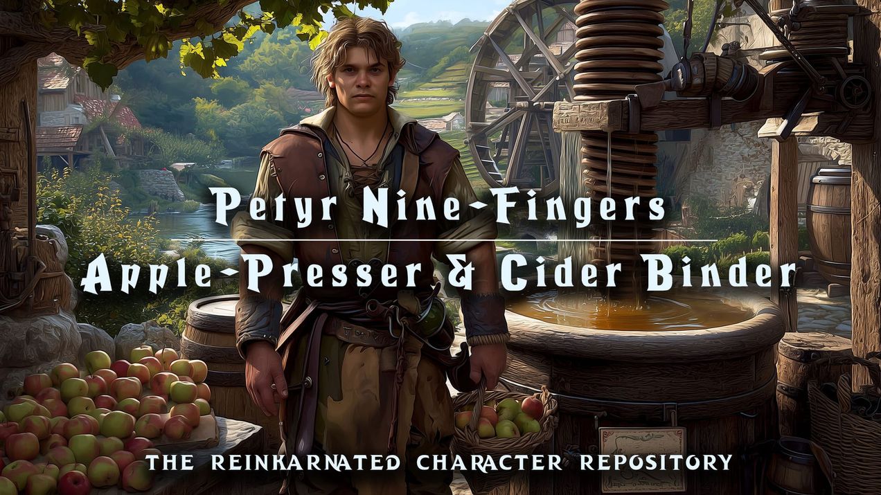 Petyr Nine-Fingers — Apple-Presser & Cider Binder