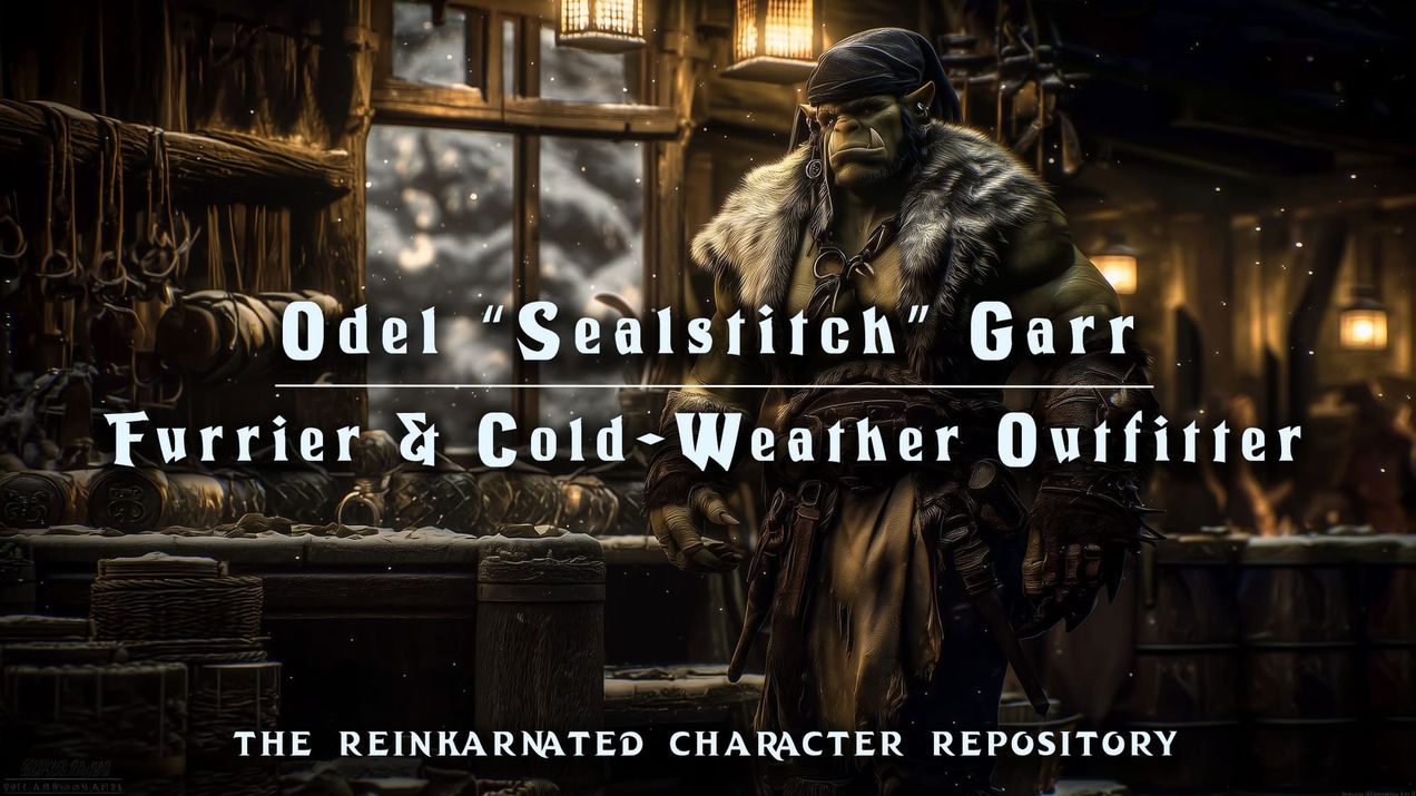 Odel “Sealstitch” Garr — Furrier & Cold-Weather Outfitter