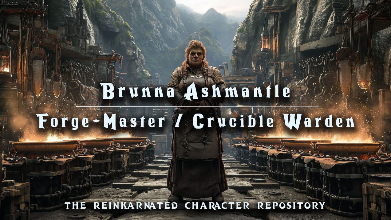 Brunna Ashmantle – Forge-Master / Crucible Warden