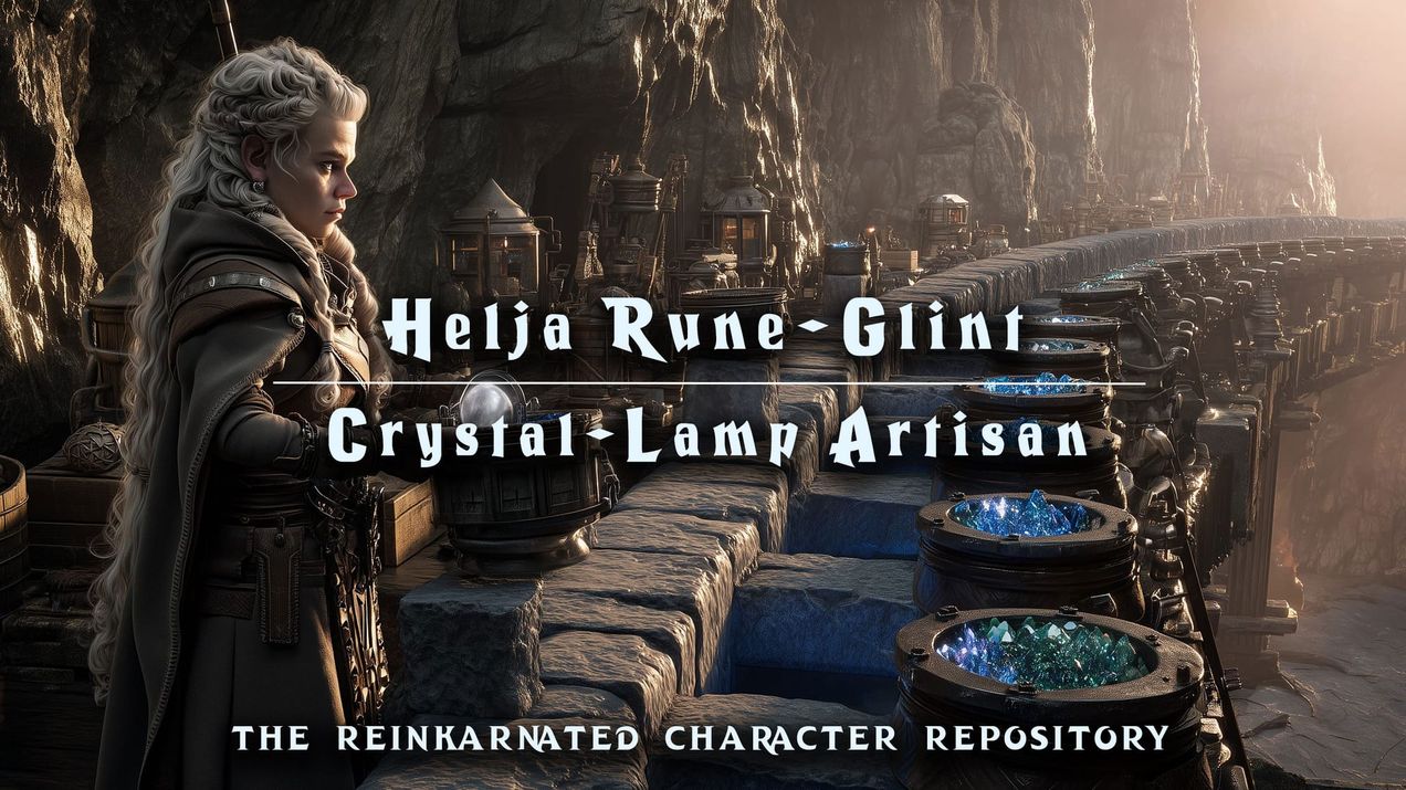 Helja Rune-Glint – Crystal-Lamp Artisan
