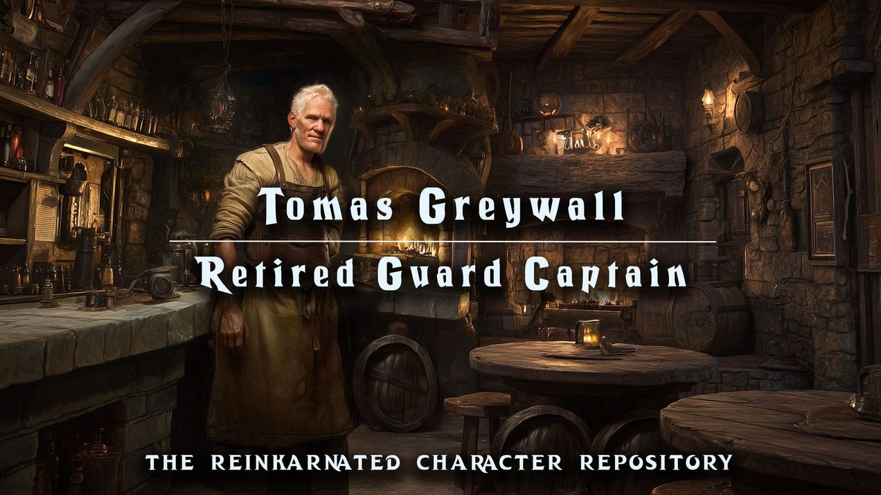 Tomas Greywall – Retired Guard Captain