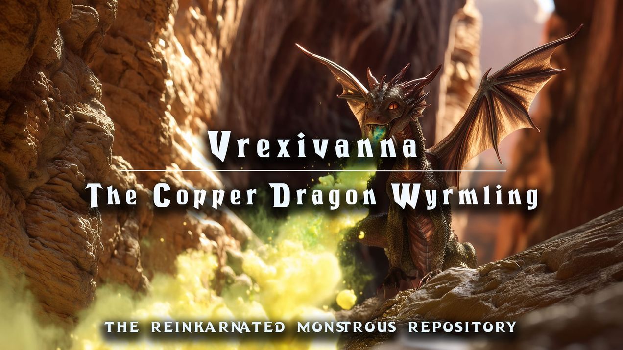 Vrexivanna - The Copper Dragon Wyrmling