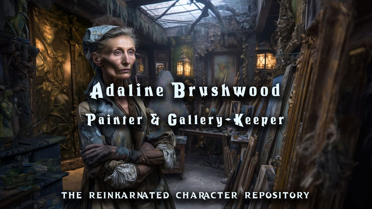 Adaline Brushwood - Painter & Gallery-Keeper of the Artisans' Ward