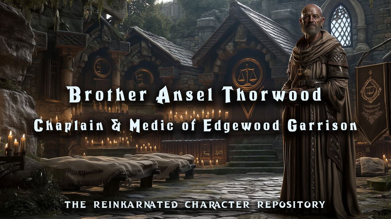 Brother Ansel Thorwood — Field Chaplain & Medic of Edgewood Garrison