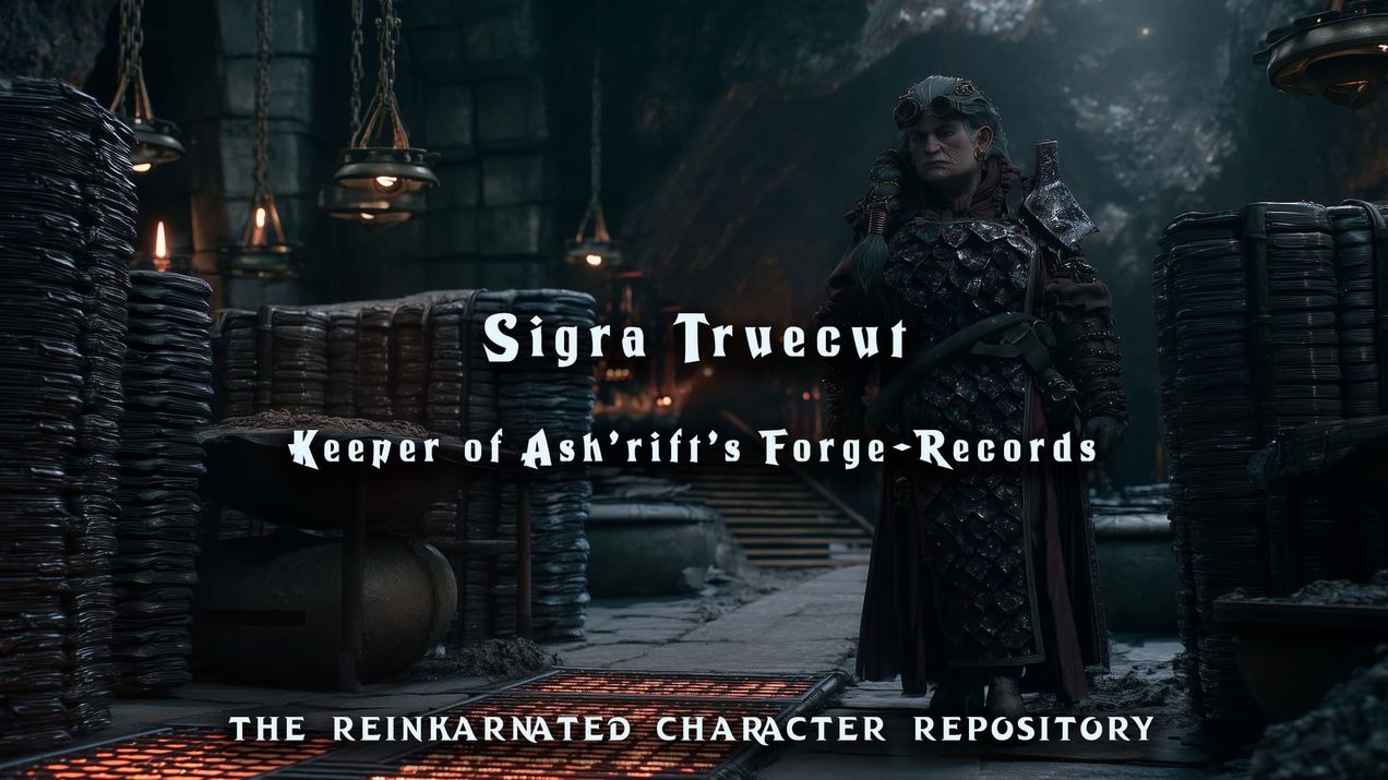 Sigra Truecut - Keeper of Ash'rift's Forge-Records