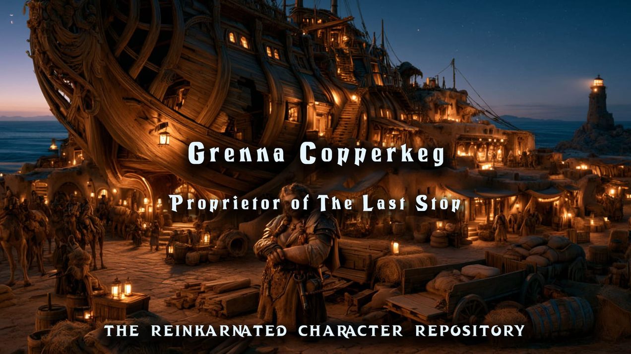 Grenna Copperkeg - Proprietor of The Last Stop