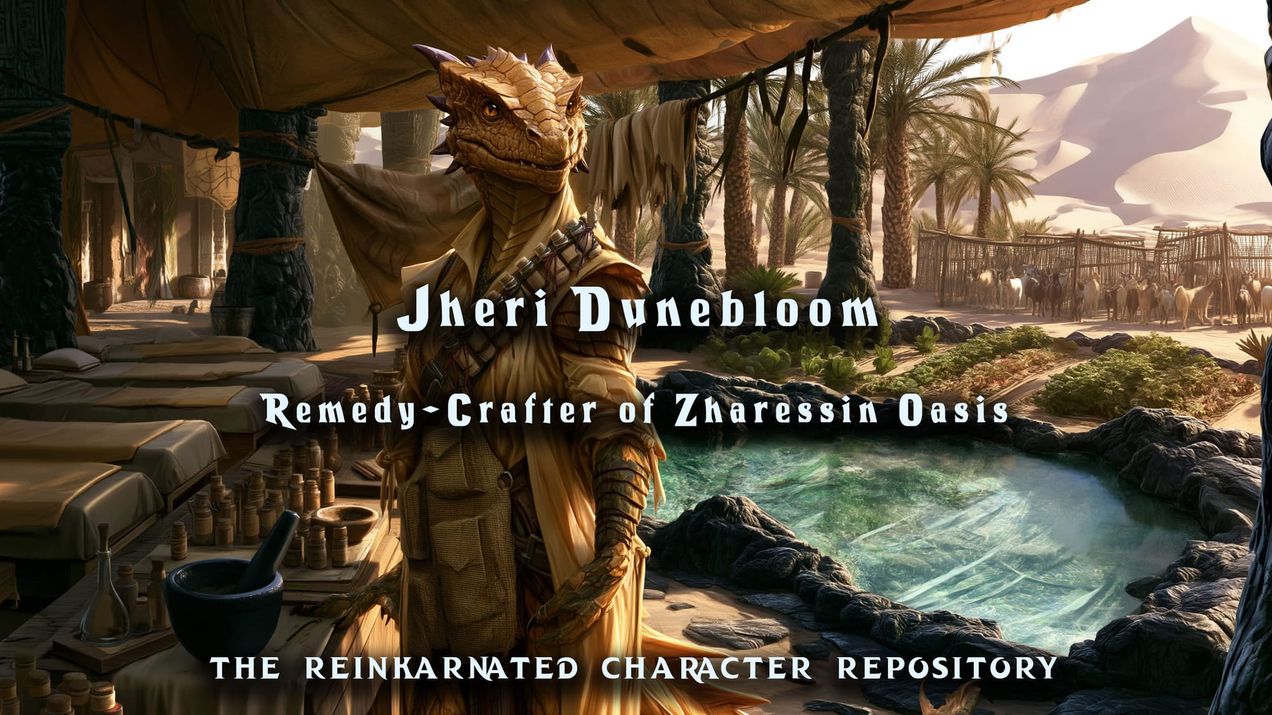 Jheri Dunebloom - Remedy-Crafter of Zharessin Oasis