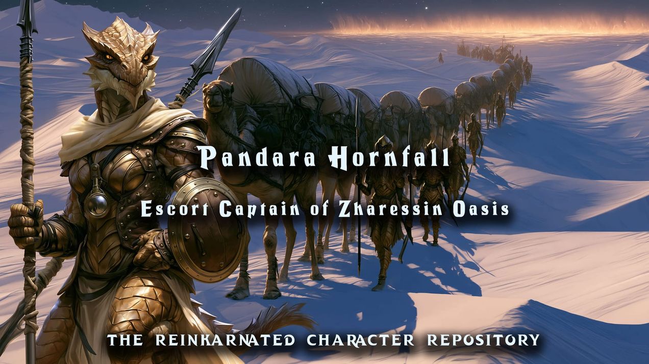 Pandara Hornfall - Escort Captain of Zharessin Oasis