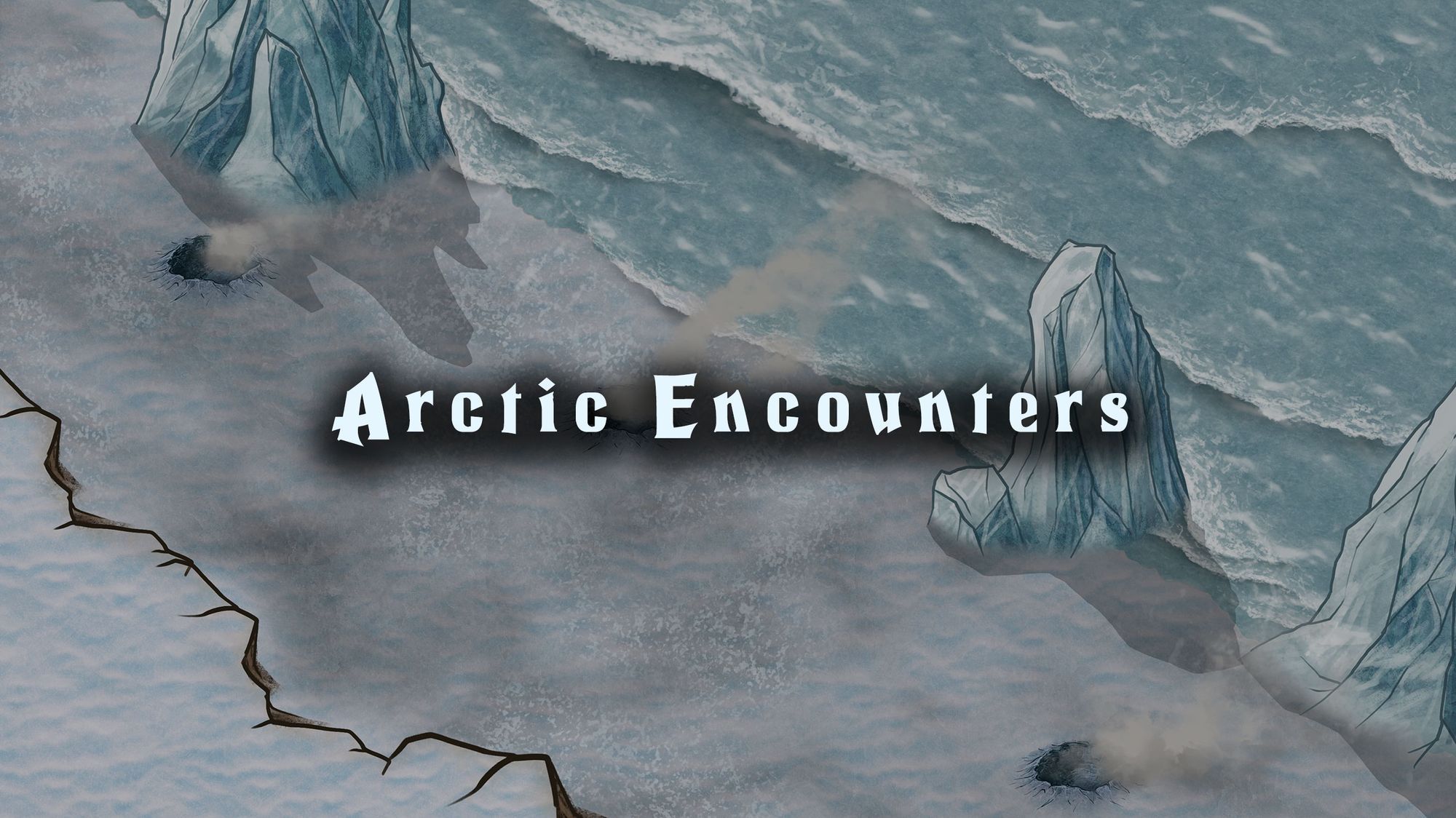 Arctic battle map — D&D 5e VTT by D&D ReinKarnated