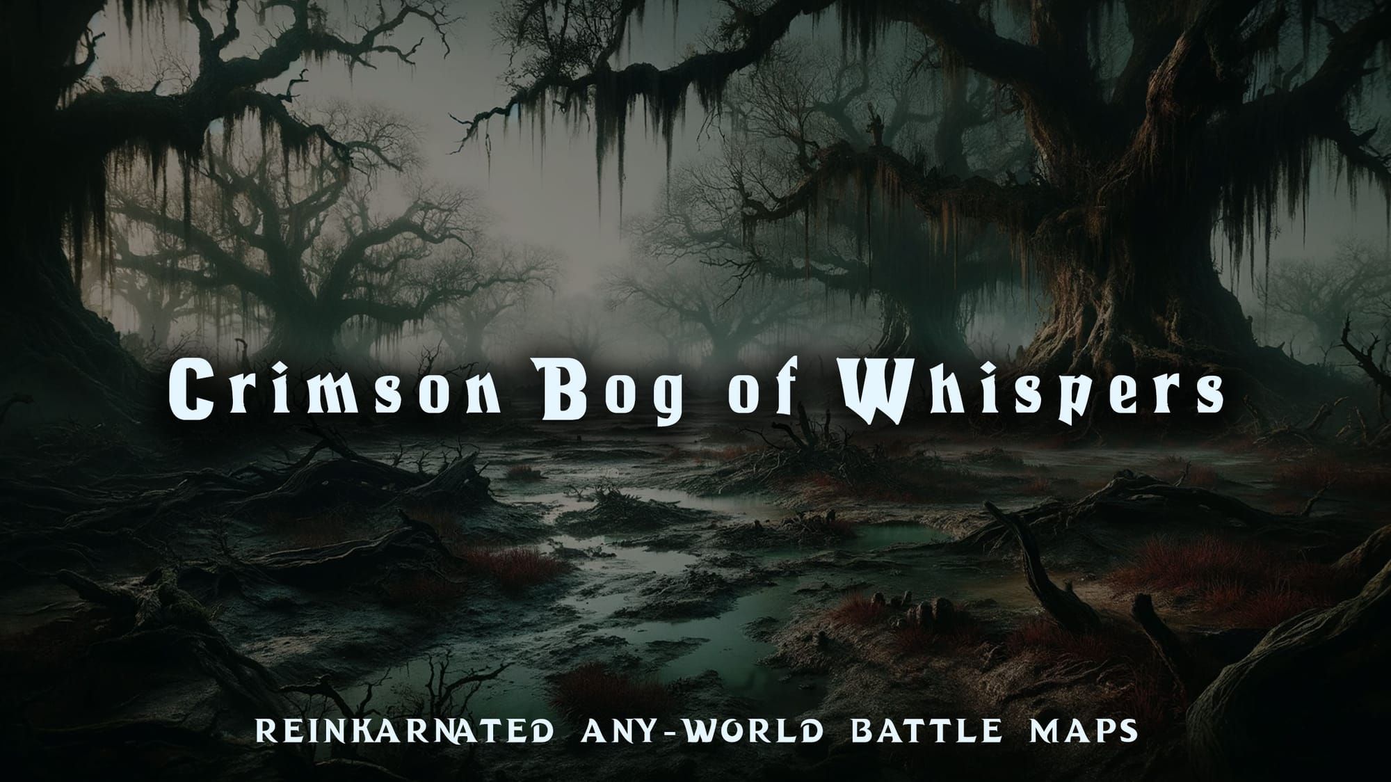 Crimson Bog of Whispers battle map — D&D 5e VTT by D&D ReinKarnated