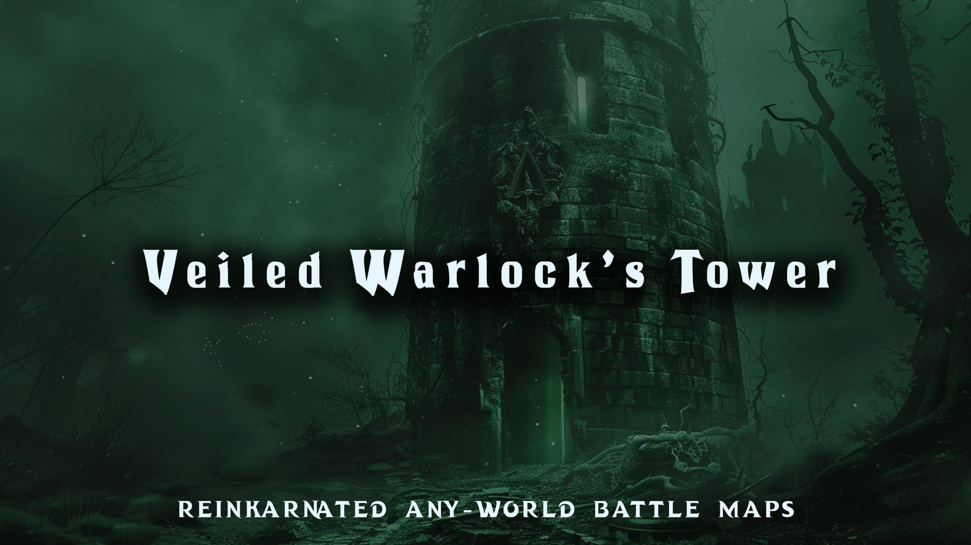 Veiled Warlock's Tower battle map — D&D 5e VTT by D&D ReinKarnated