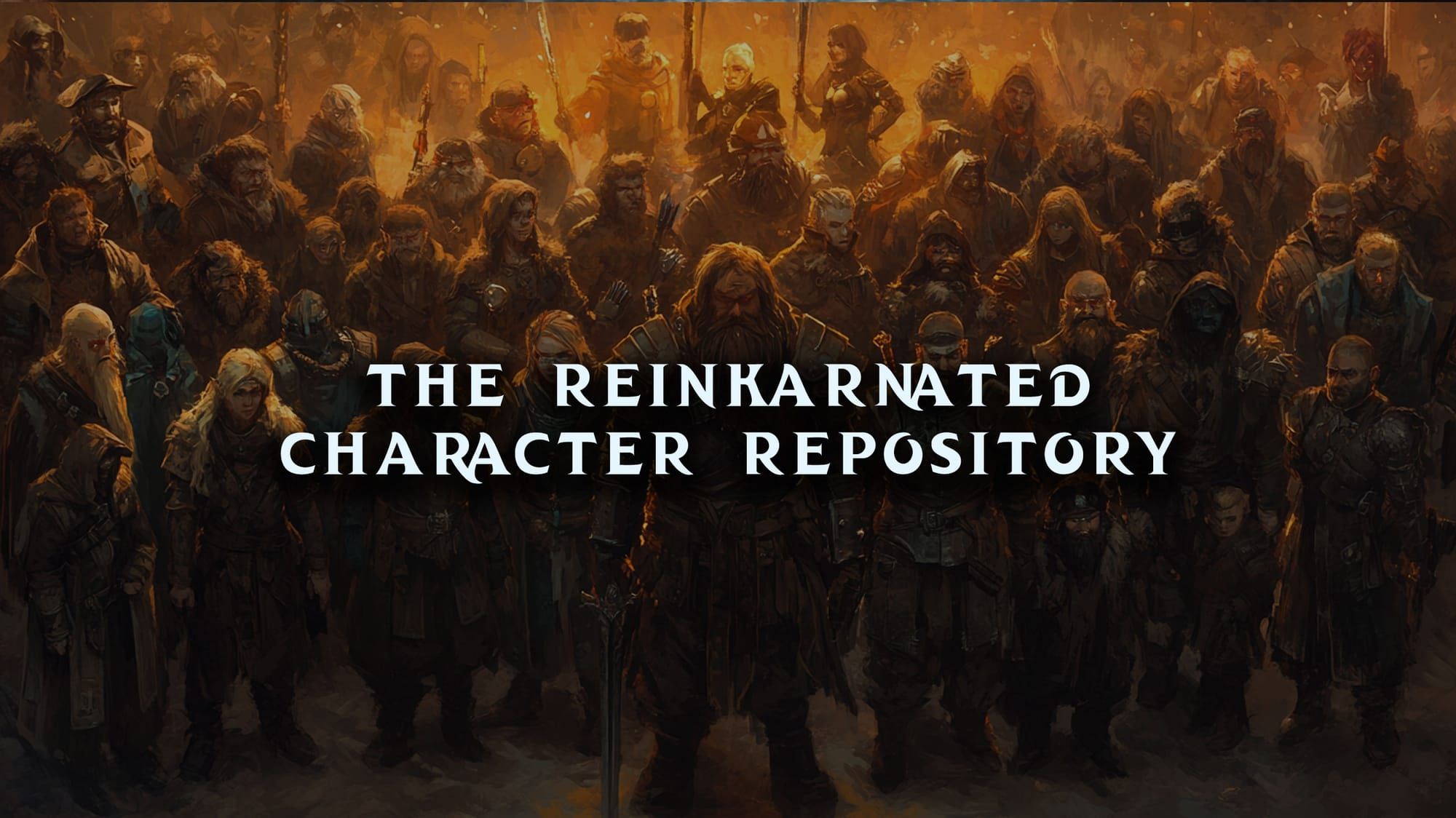 Character Repository launch banner — homebrew D&D 5e NPCs by D&D ReinKarnated