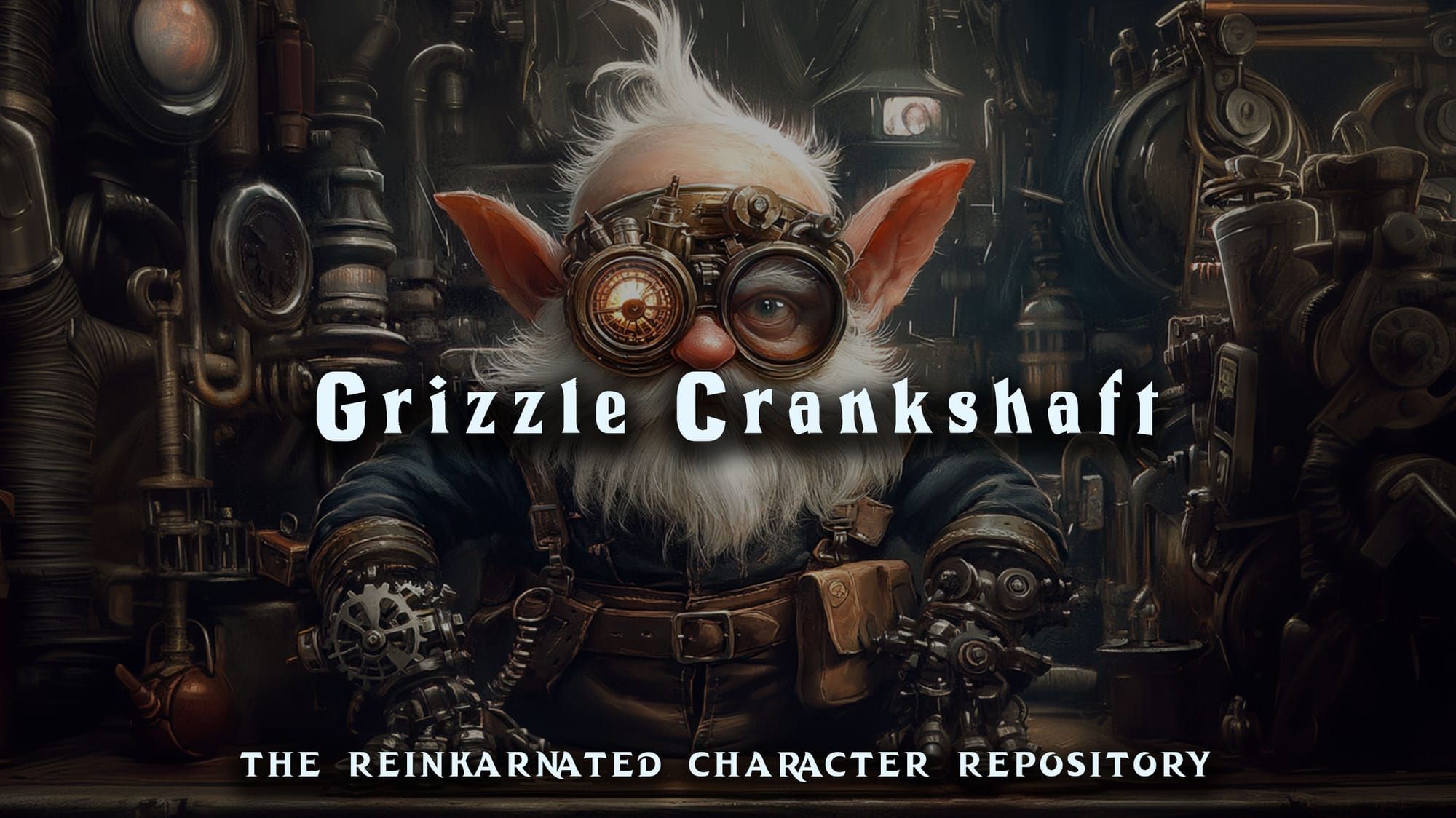 Grizzle Crankshaft gnome inventor NPC portrait — D&D 5e by D&D ReinKarnated