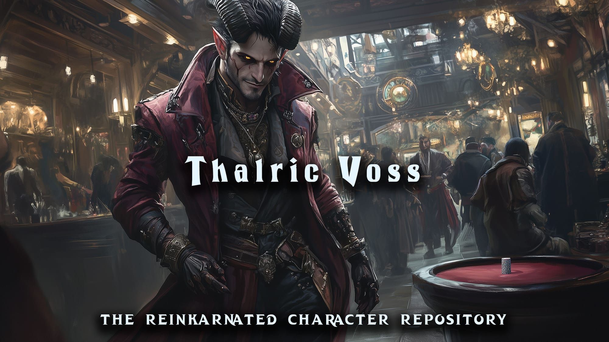 Thalric Voss underworld crime lord NPC portrait — D&D 5e by D&D ReinKarnated