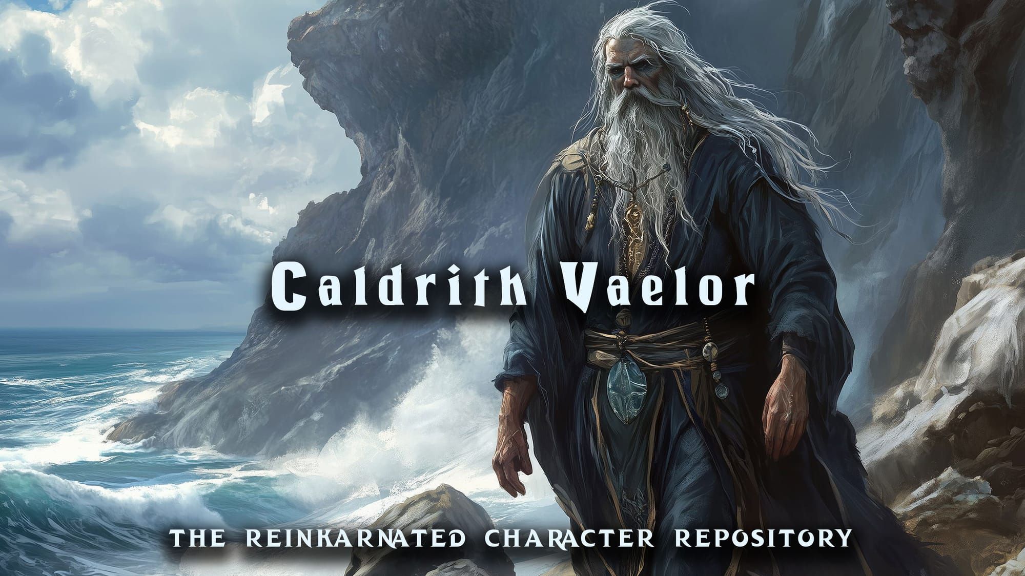 Caldrith Vaelor human hermit NPC portrait — D&D 5e by D&D ReinKarnated