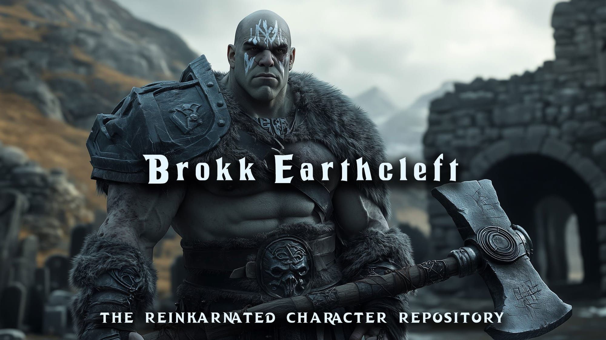 Brokk Earthcleft dwarf warrior NPC portrait — D&D 5e by D&D ReinKarnated