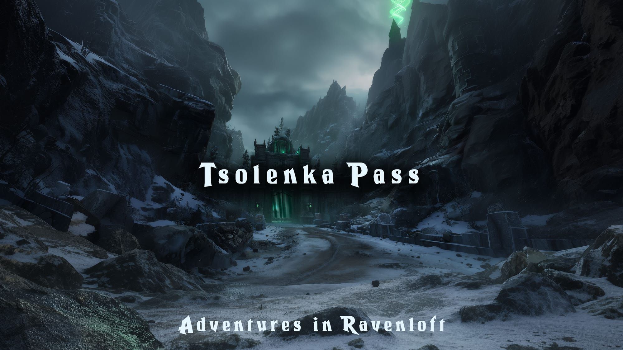 Tsolenka Pass Barovia map — fan-made D&D 5e Curse of Strahd