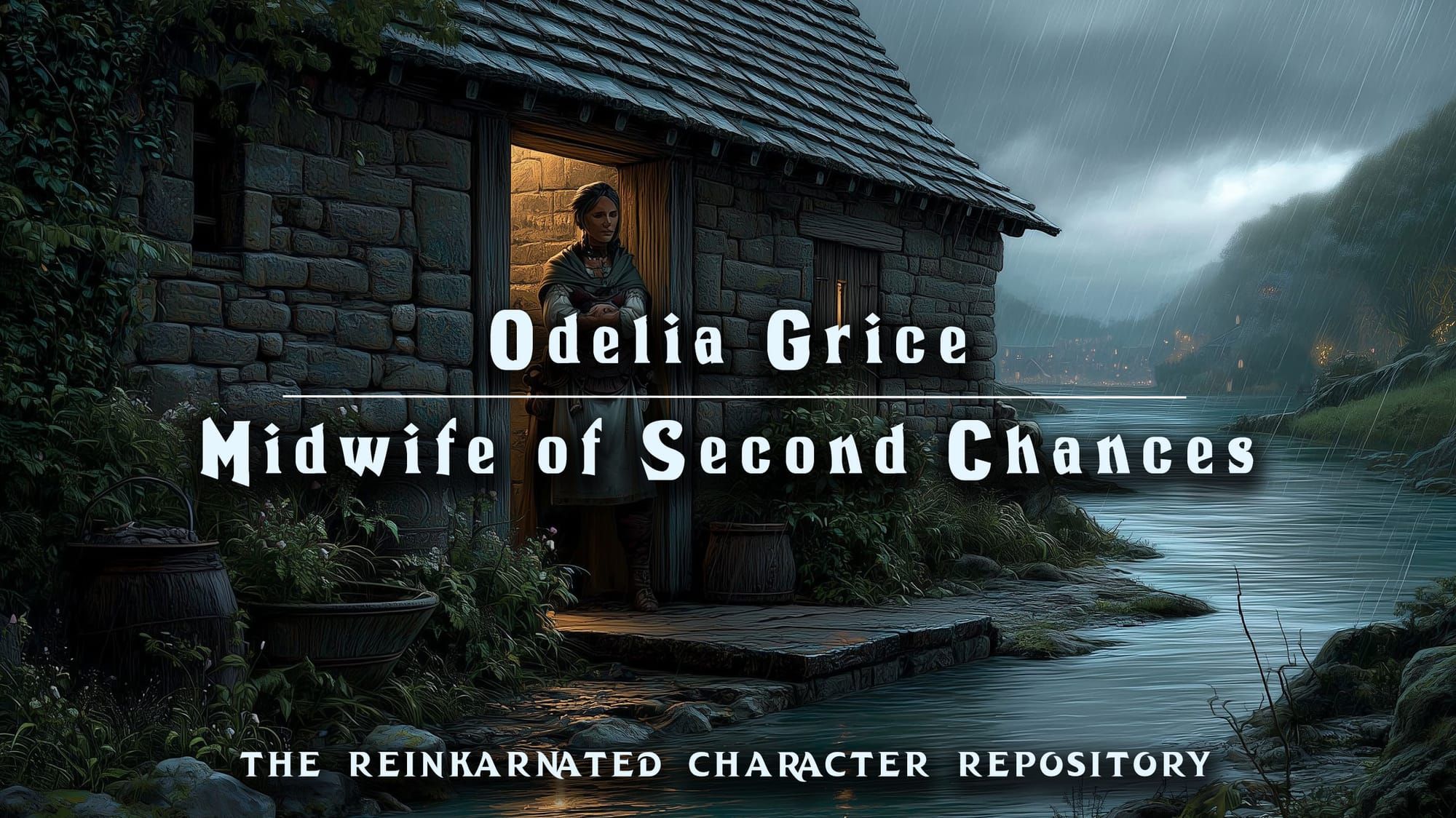 Odelia Grice human midwife NPC portrait — D&D 5e by D&D ReinKarnated