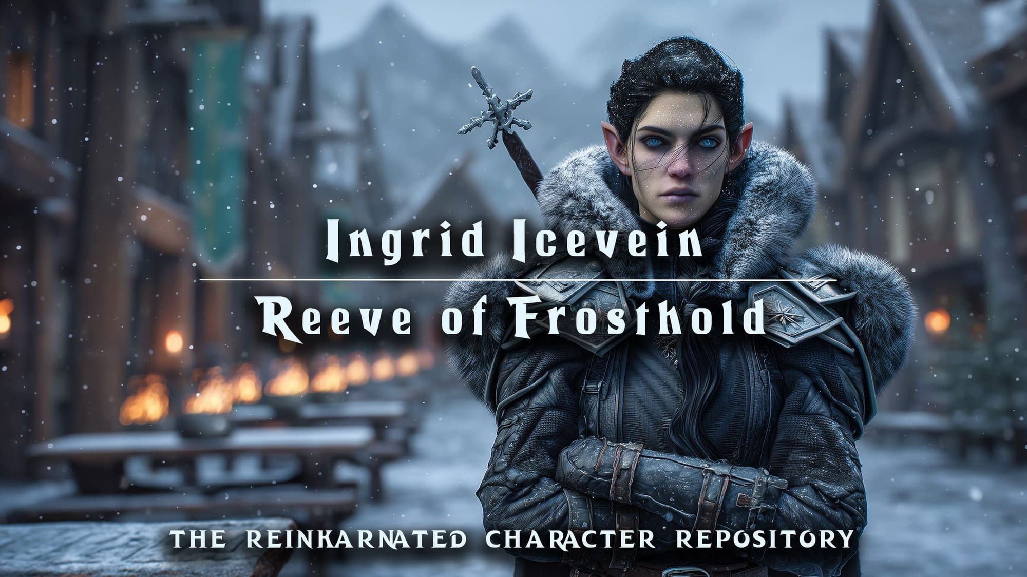 Ingrid Icevein human reeve NPC portrait — D&D 5e by D&D ReinKarnated