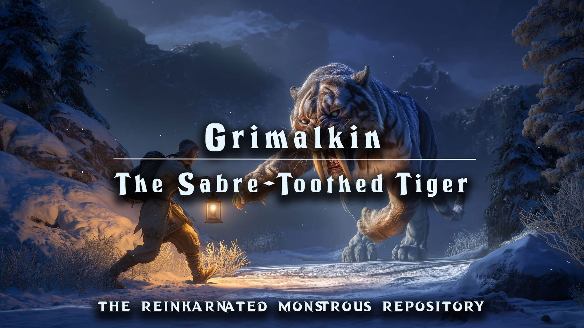 Grimalkin saber-toothed tiger beast art — homebrew D&D 5e by D&D ReinKarnated