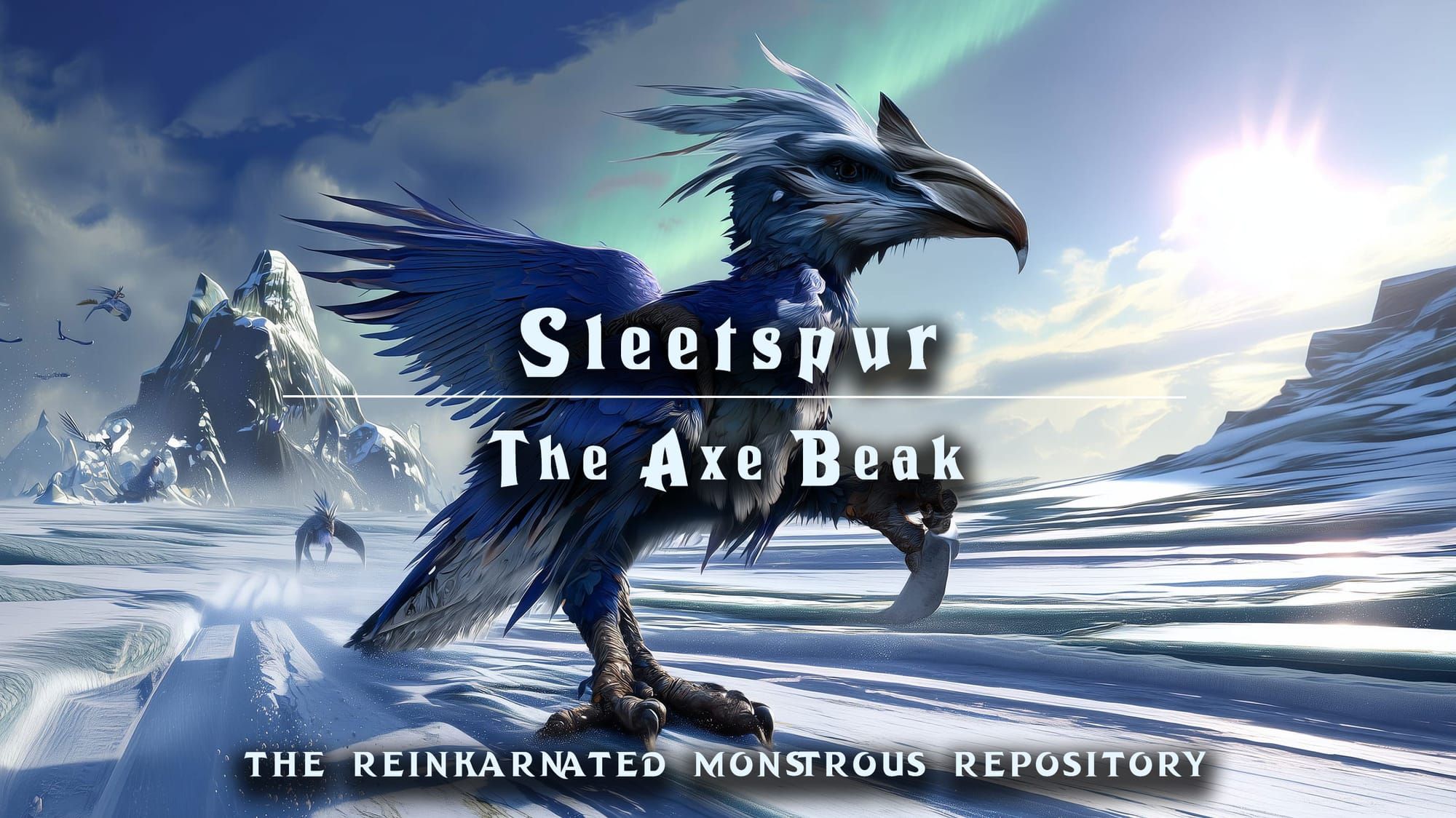 Sleetspur Axe Beak beast art — homebrew D&D 5e by D&D ReinKarnated
