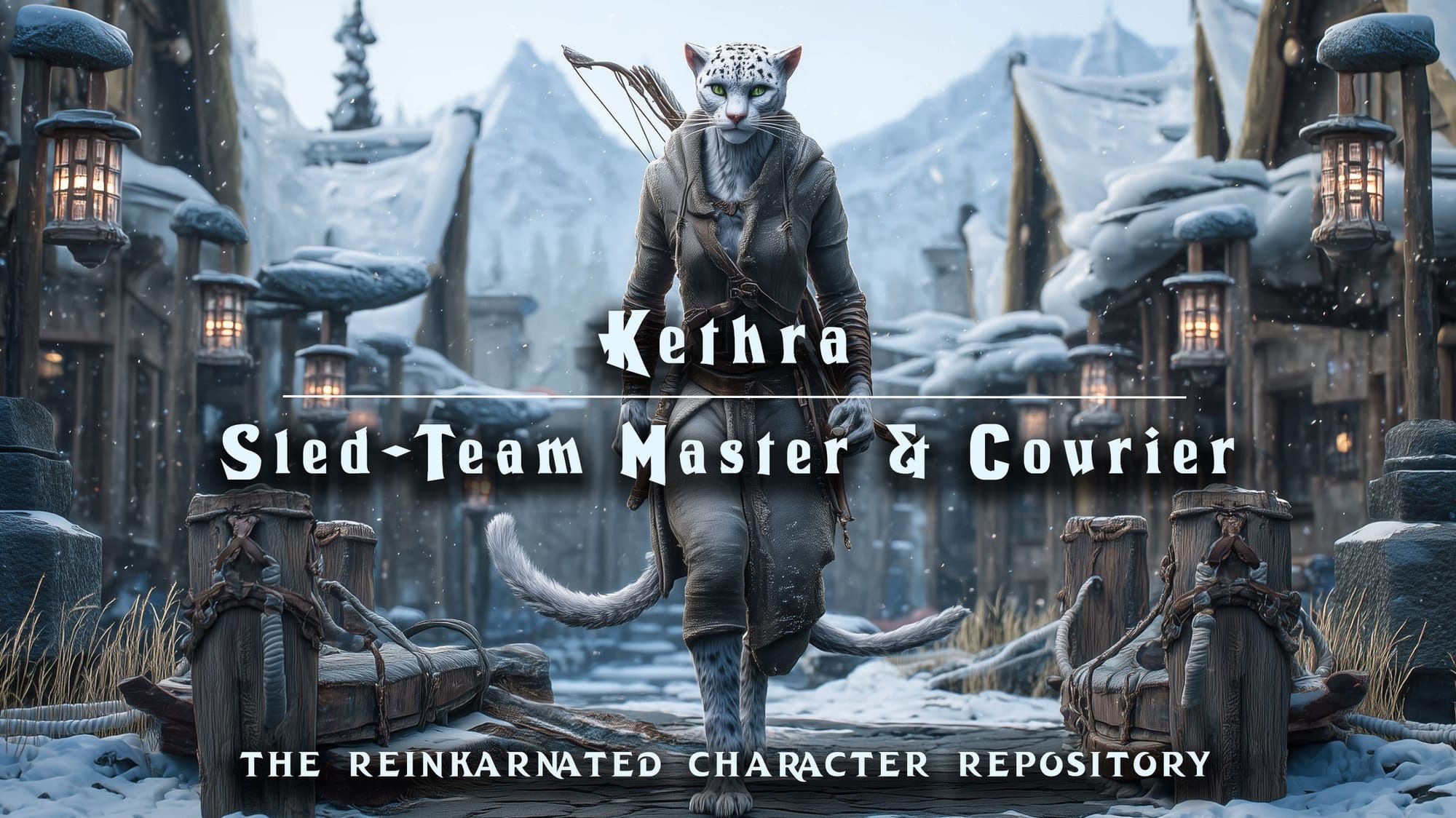 Kethra sled-team master courier NPC portrait — D&D 5e by D&D ReinKarnated