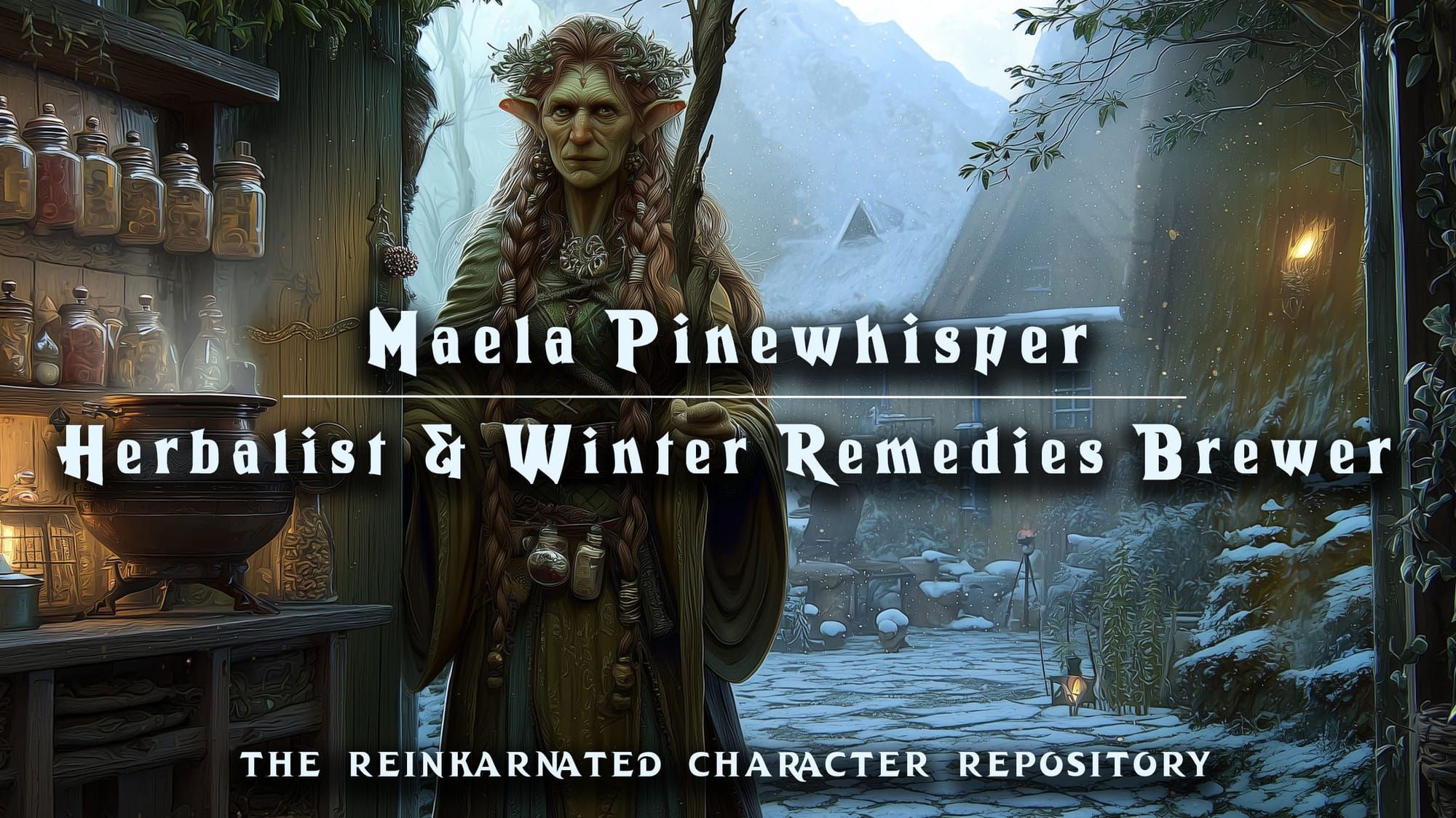 Maela Pinewhisper — Herbalist & Winter Remedies Brewer