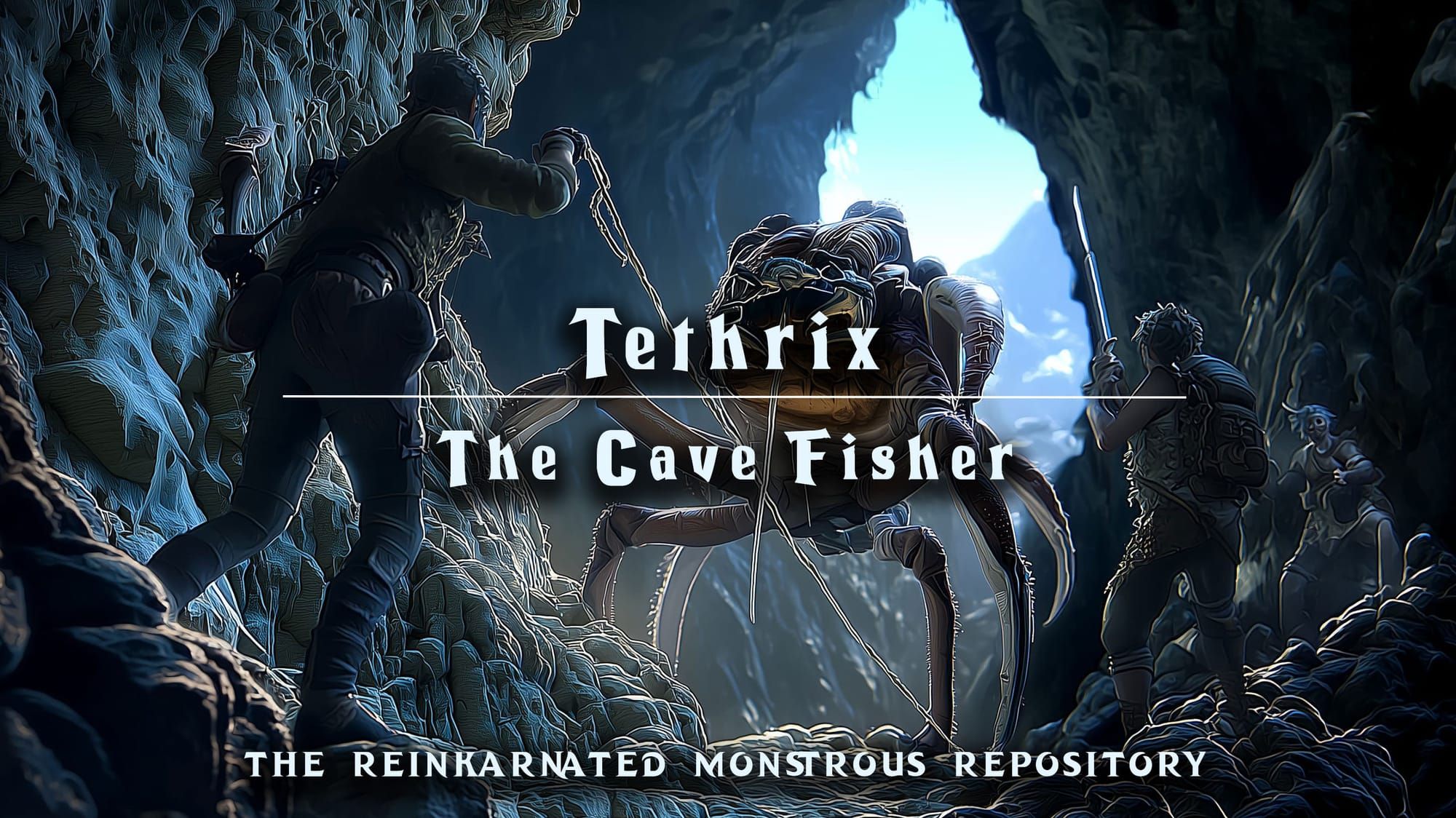 Tethrix cave fisher monstrosity art — homebrew D&D 5e by D&D ReinKarnated