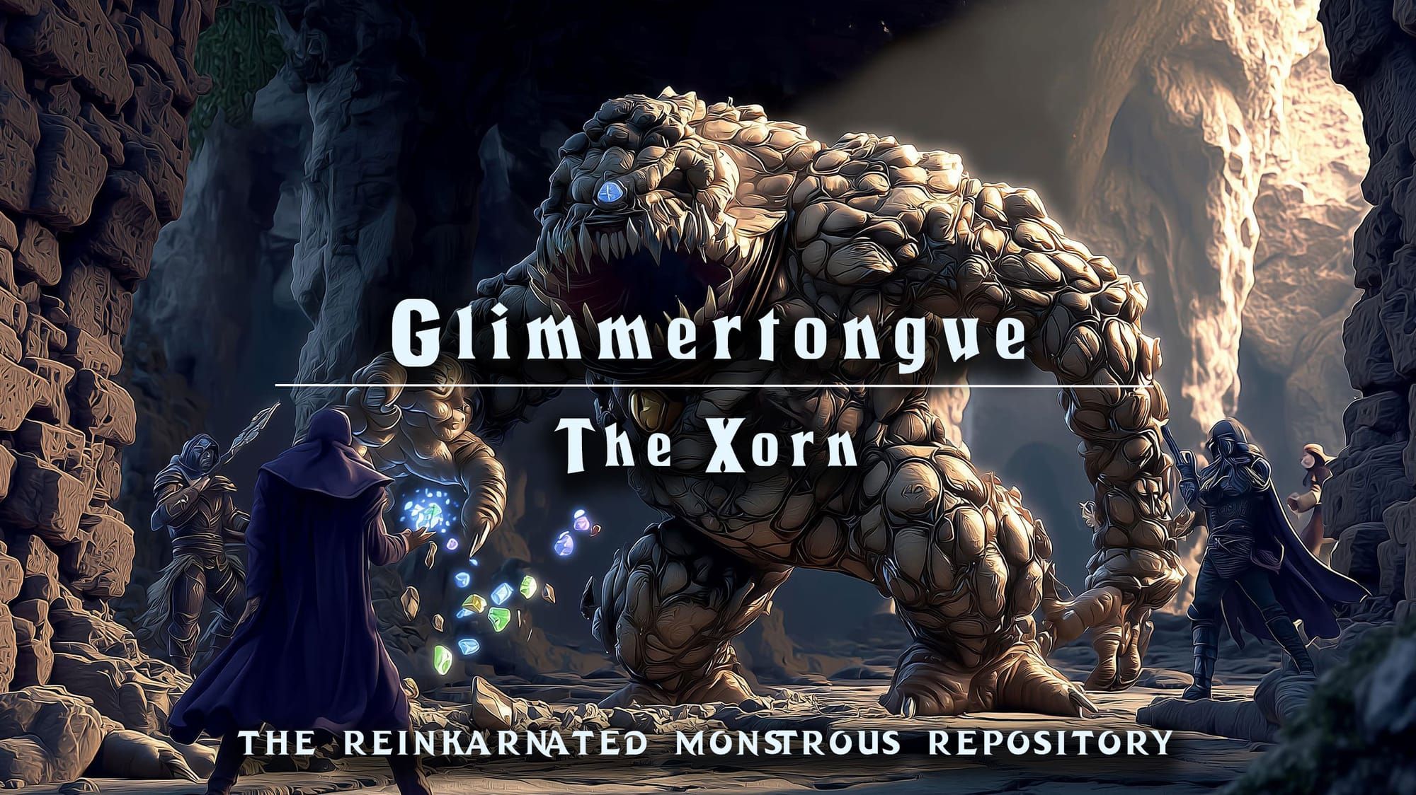Glimmertongue xorn art — homebrew D&D 5e by D&D ReinKarnated