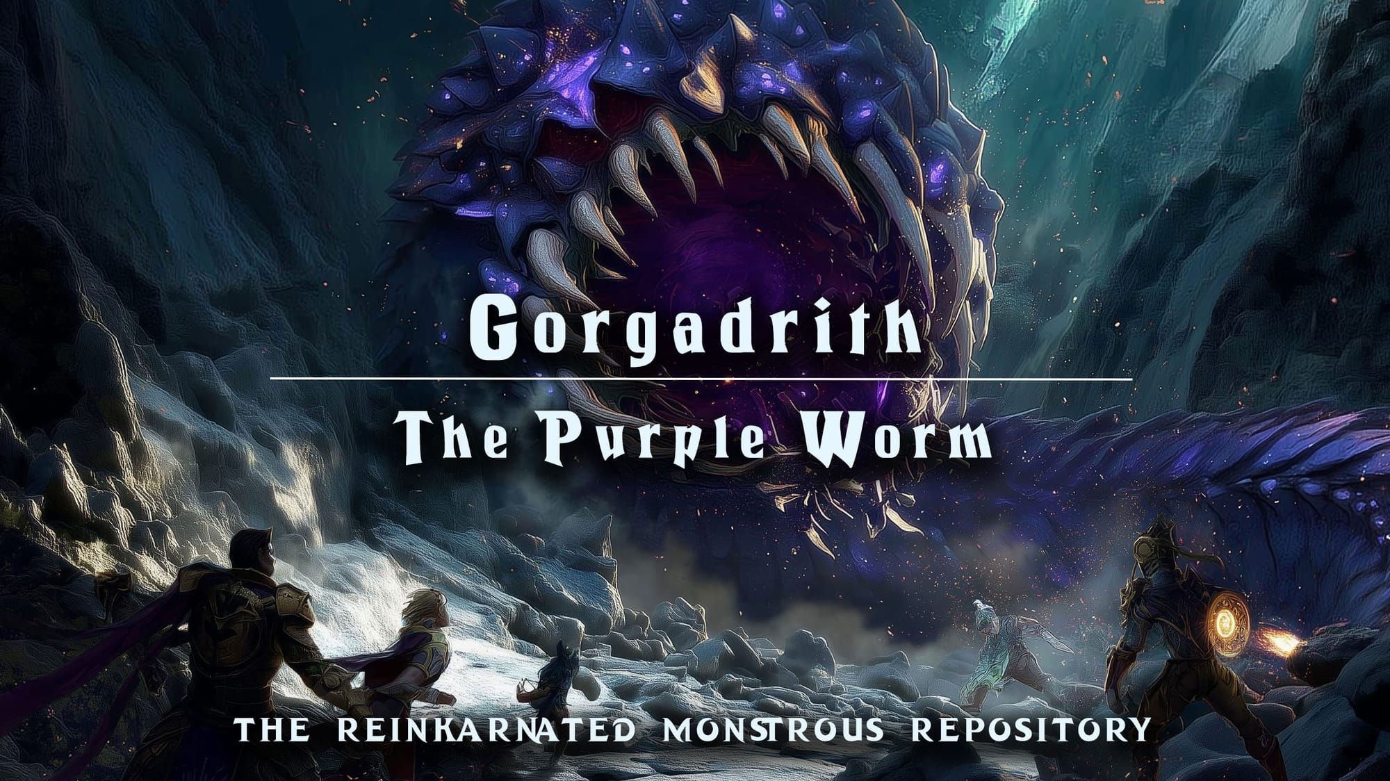 Gorgadrith Purple Worm monstrosity art — homebrew D&D 5e by D&D ReinKarnated