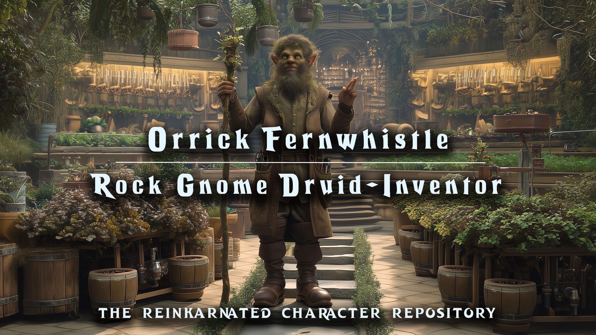 Orrick Fernwhistle – Rock Gnome Druid-Inventor