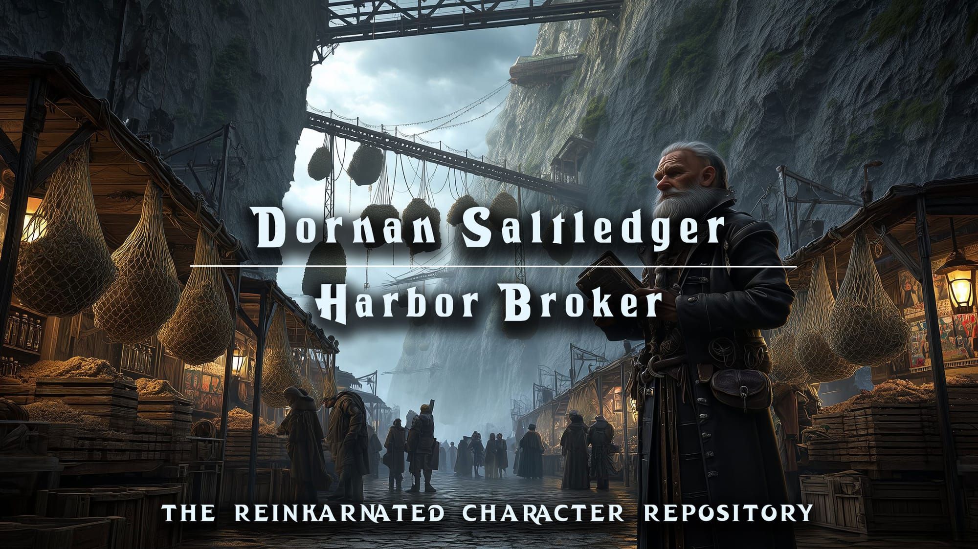 Dornan Saltledger human broker NPC portrait — D&D 5e by D&D ReinKarnated