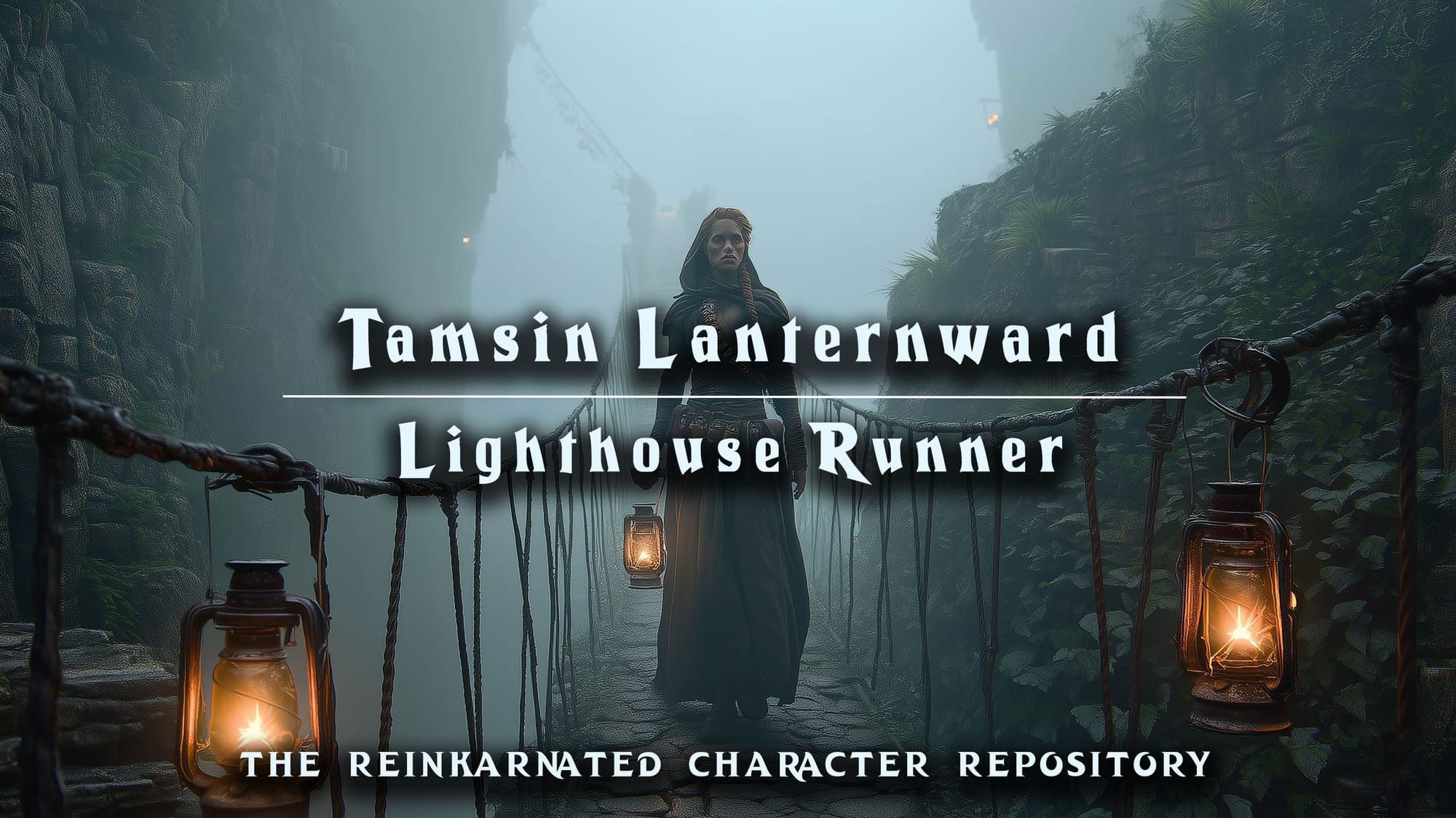Tamsin Lanternward lighthouse keeper NPC portrait — D&D 5e