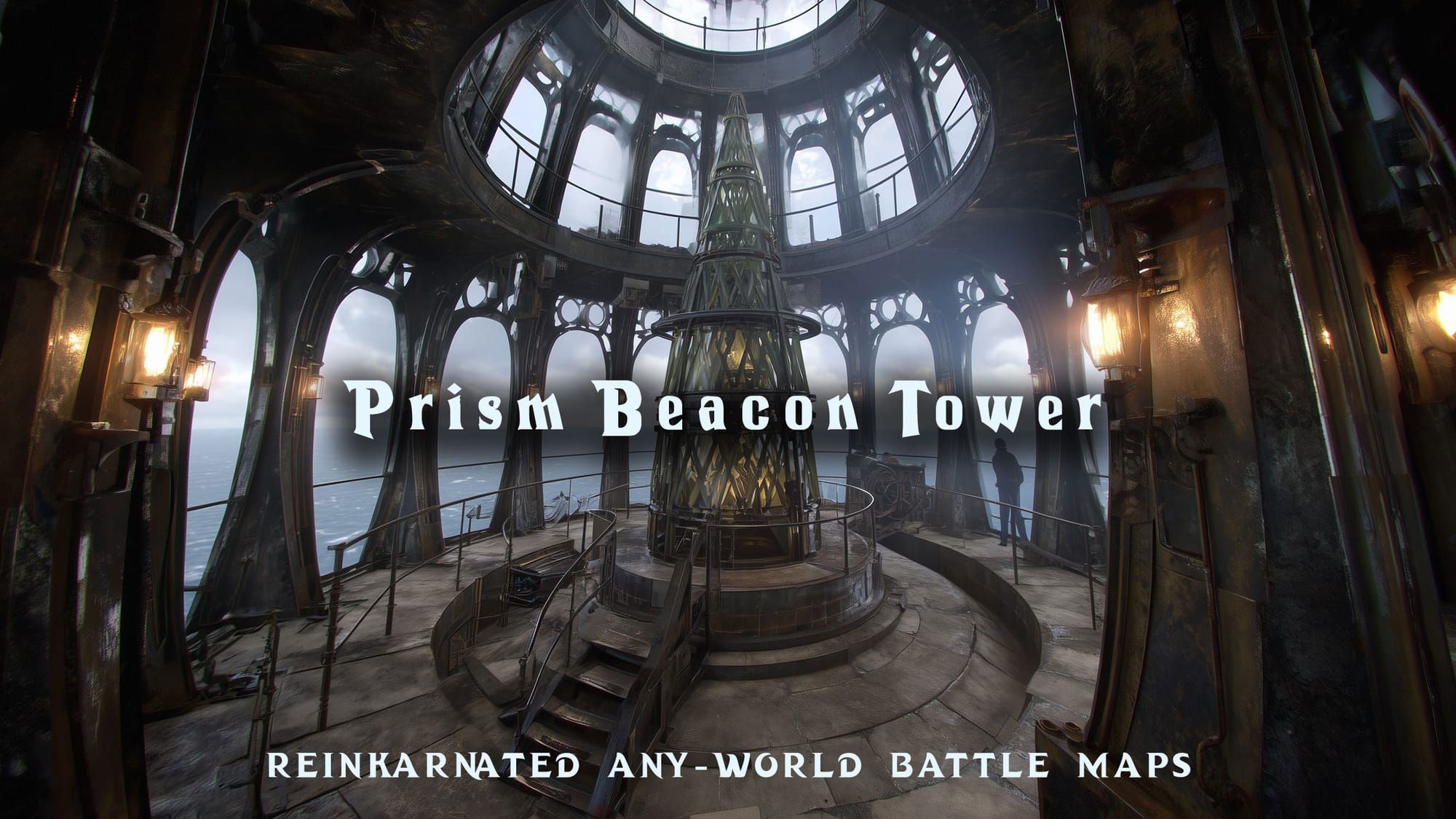 Prism Beacon Tower battle map — D&D 5e VTT by D&D ReinKarnated