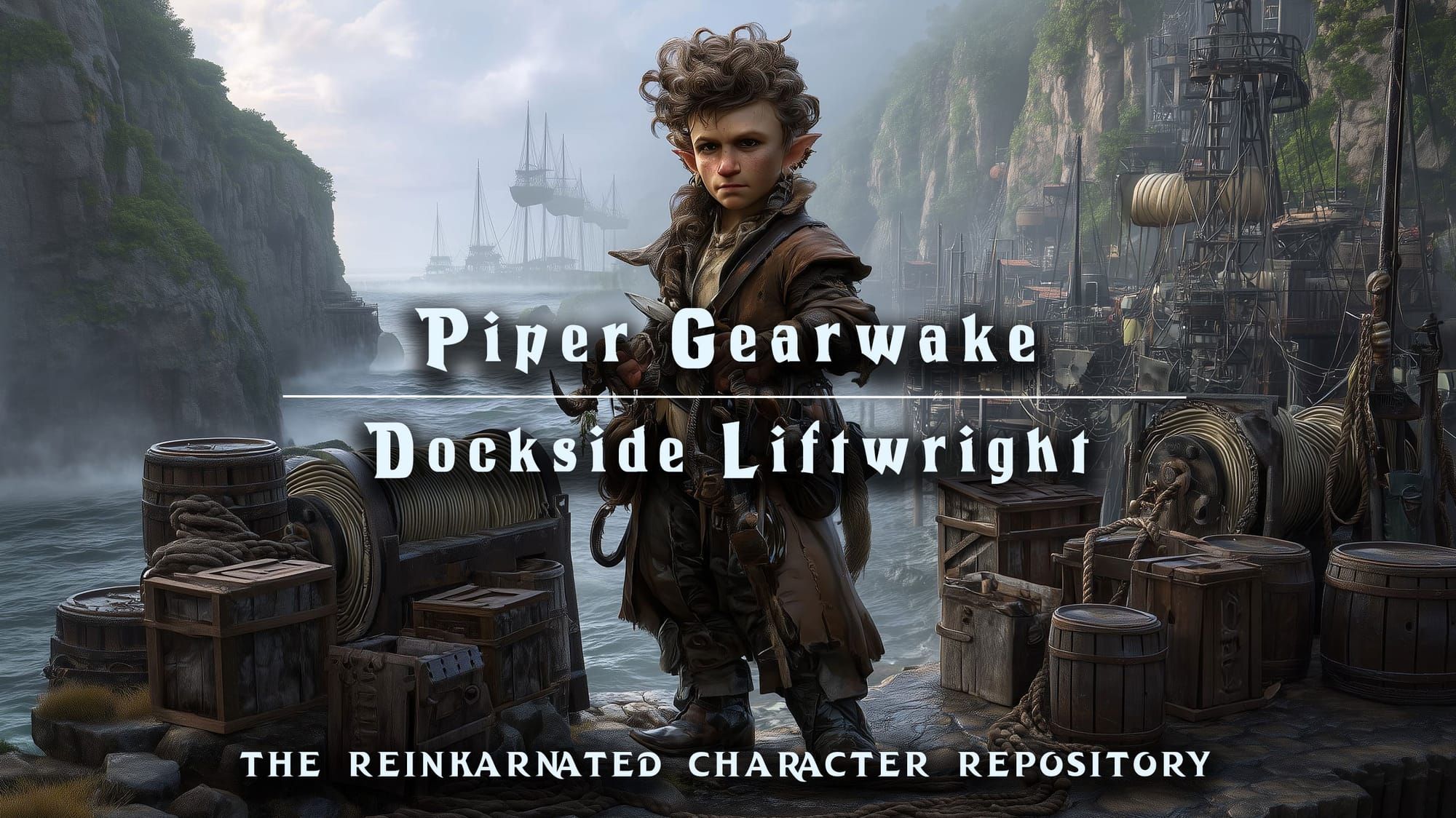 Piper Gearwake gnome artificer NPC portrait — D&D 5e by D&D ReinKarnated