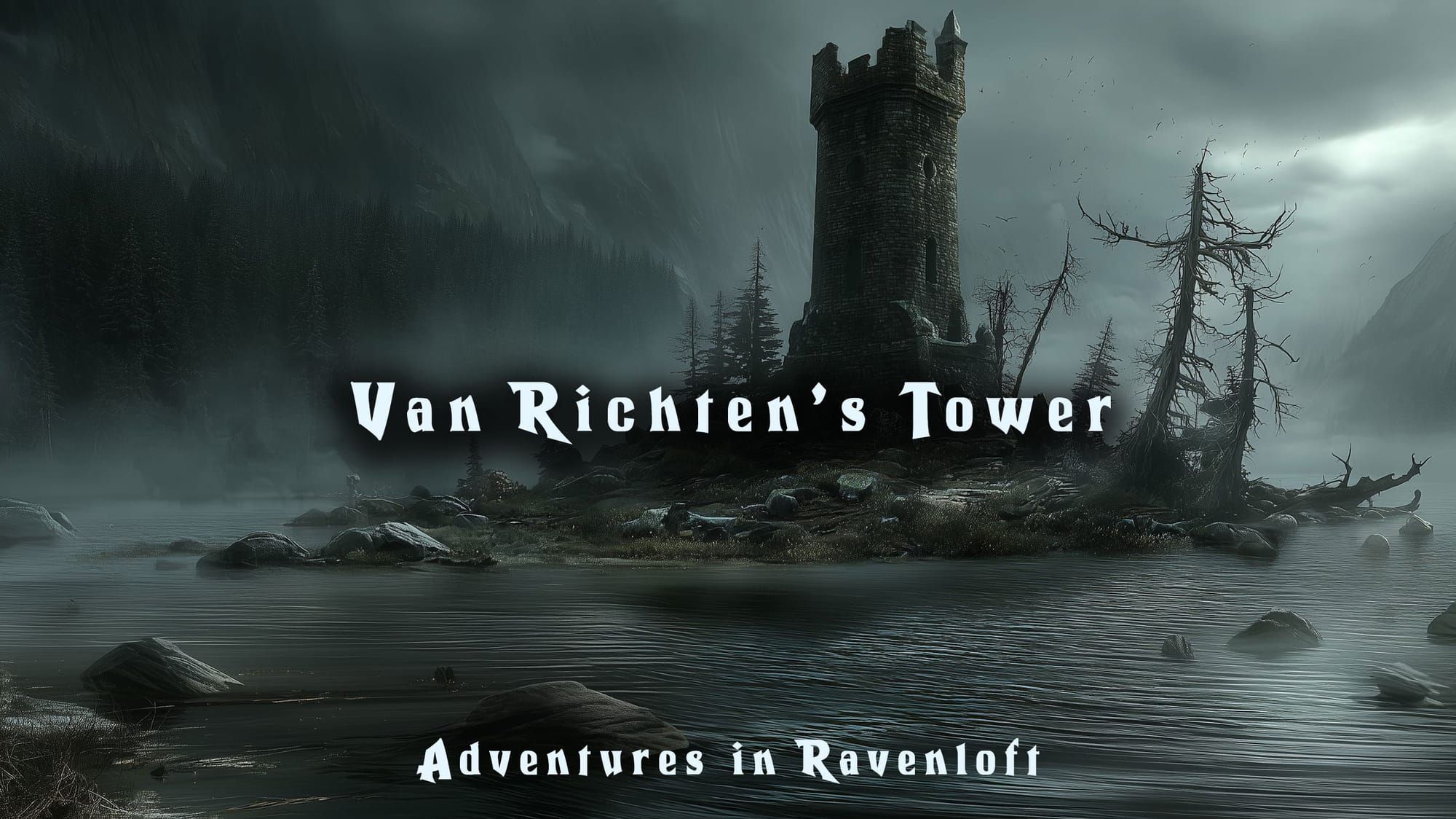 Van Richten's Tower Barovia map — fan-made D&D 5e Curse of Strahd