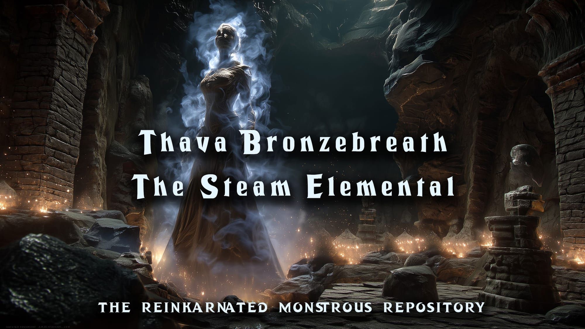 Thava Bronzebreath - The Steam Elemental