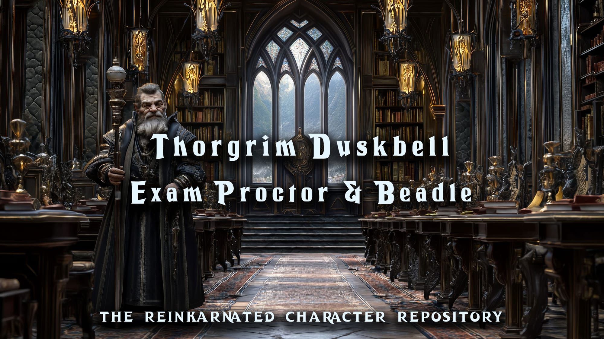 Thorgrim Duskbell - Exam Proctor & Beadle of Brightcrown University