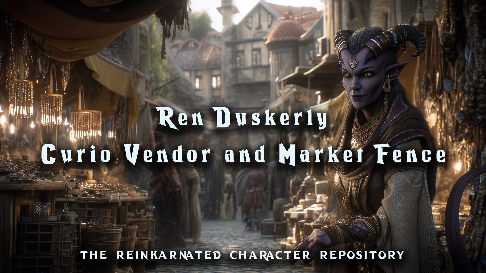 Ren Duskerly - Curio Vendor and Market Fence