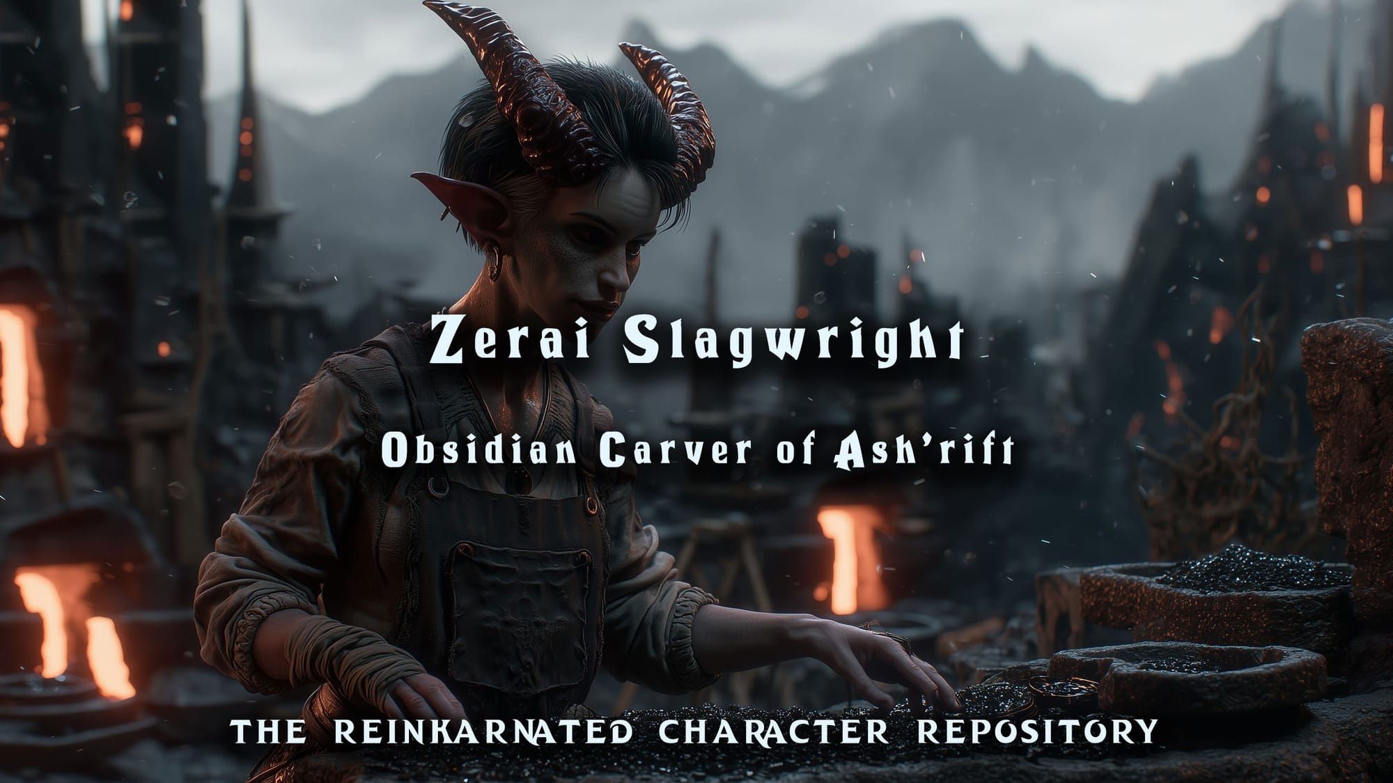 Zerai Slagwright - Obsidian Carver of Ash'rift