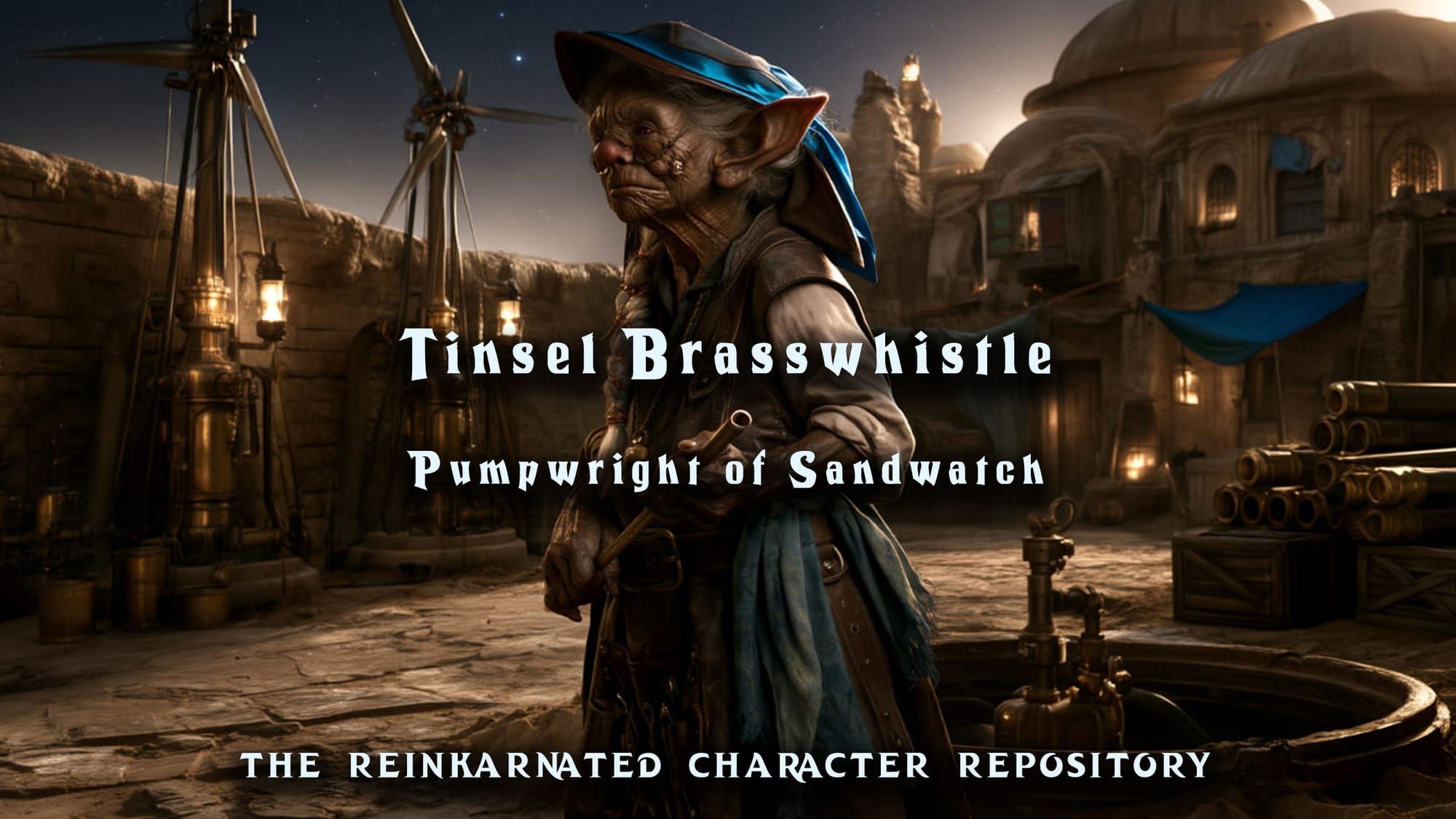 Tinsel Brasswhistle - Pumpwright of Sandwatch