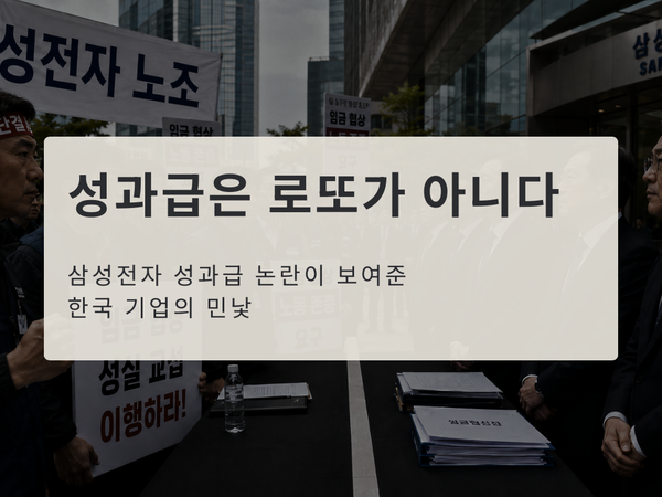 "삼성전자 파업 논란!?", 성과급은 로또가 아니다
