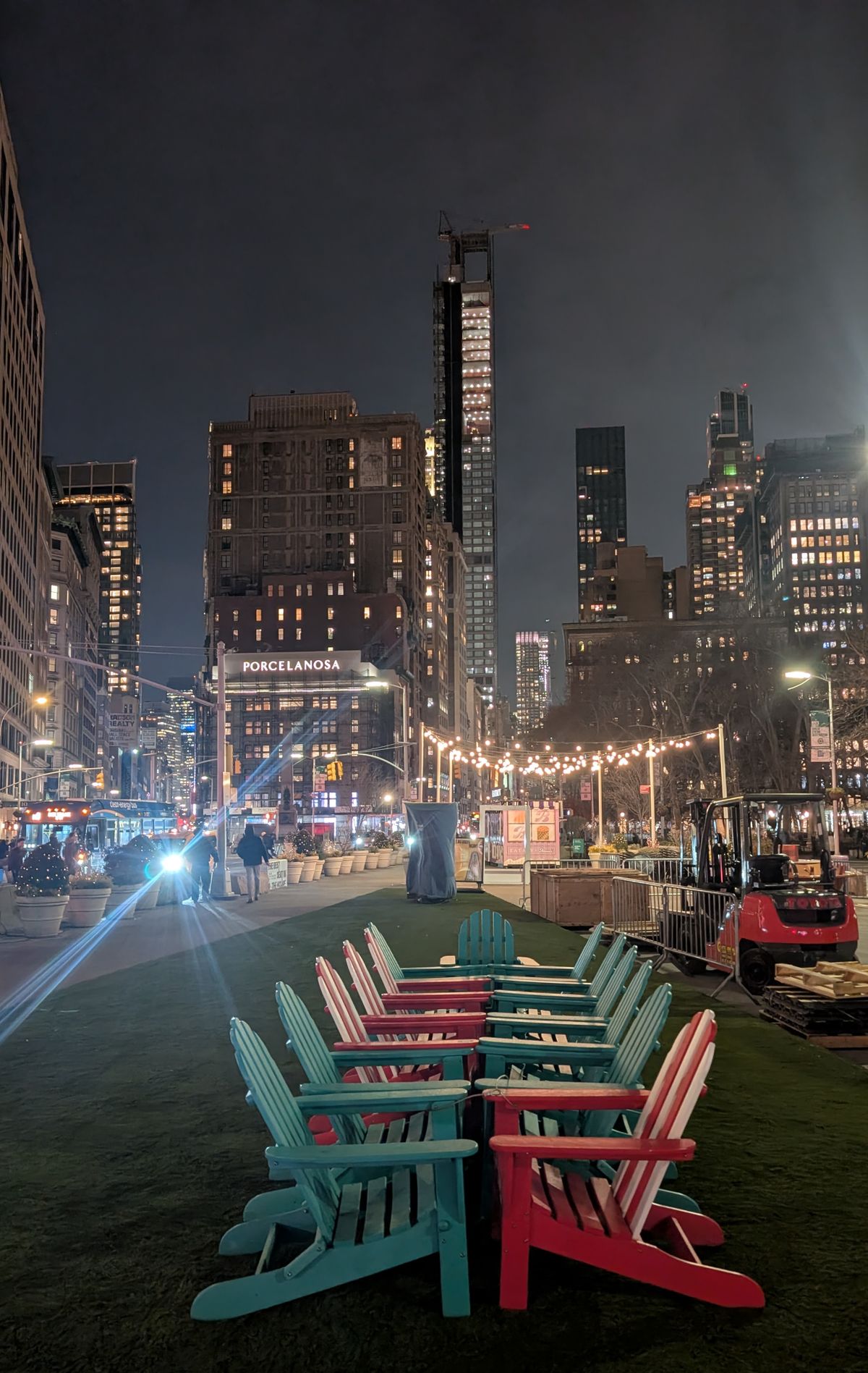 The park is smooshed