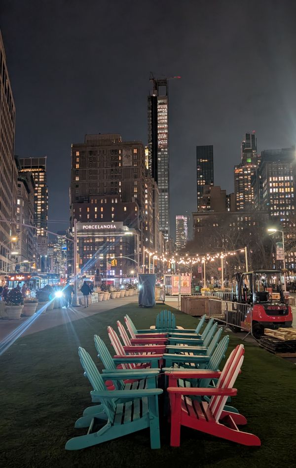 The park is smooshed