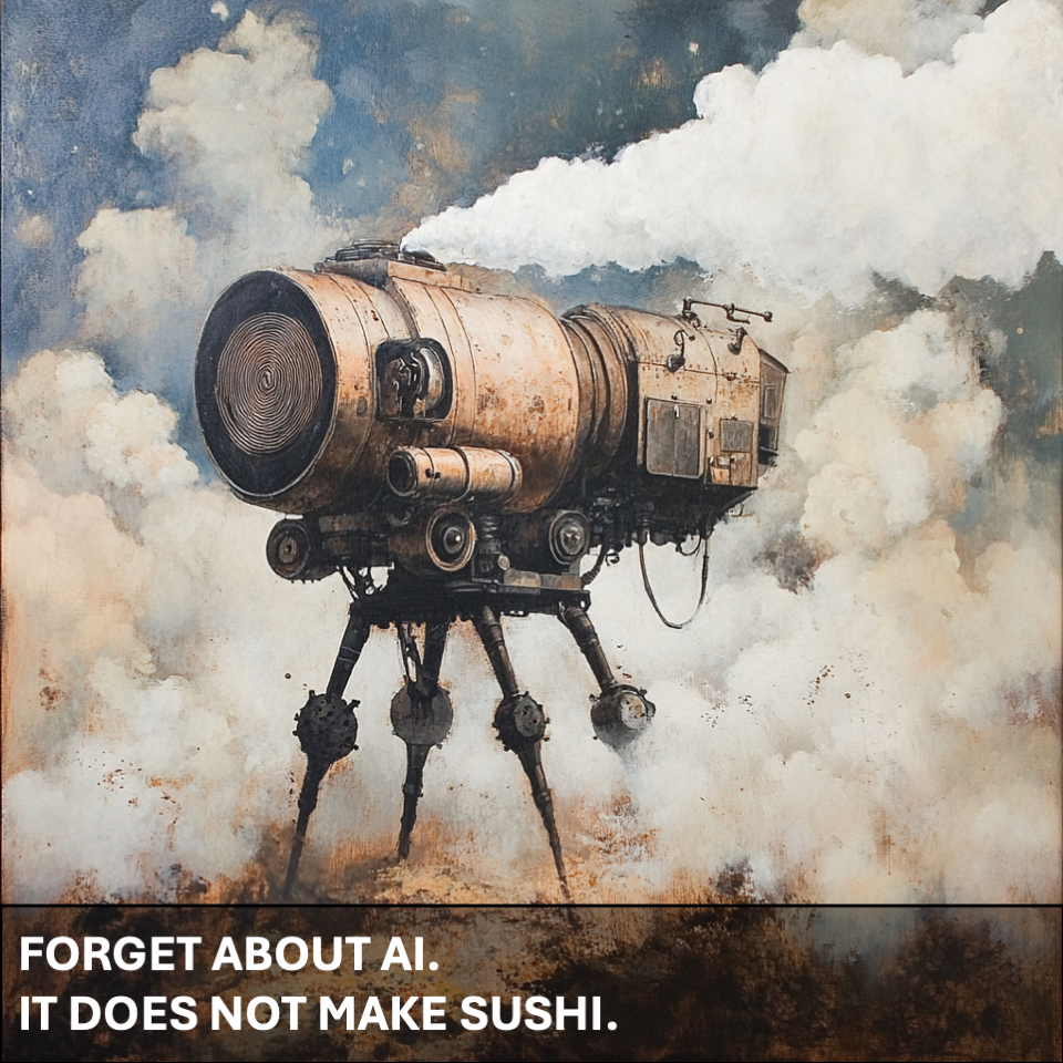AI does not make me sushi.