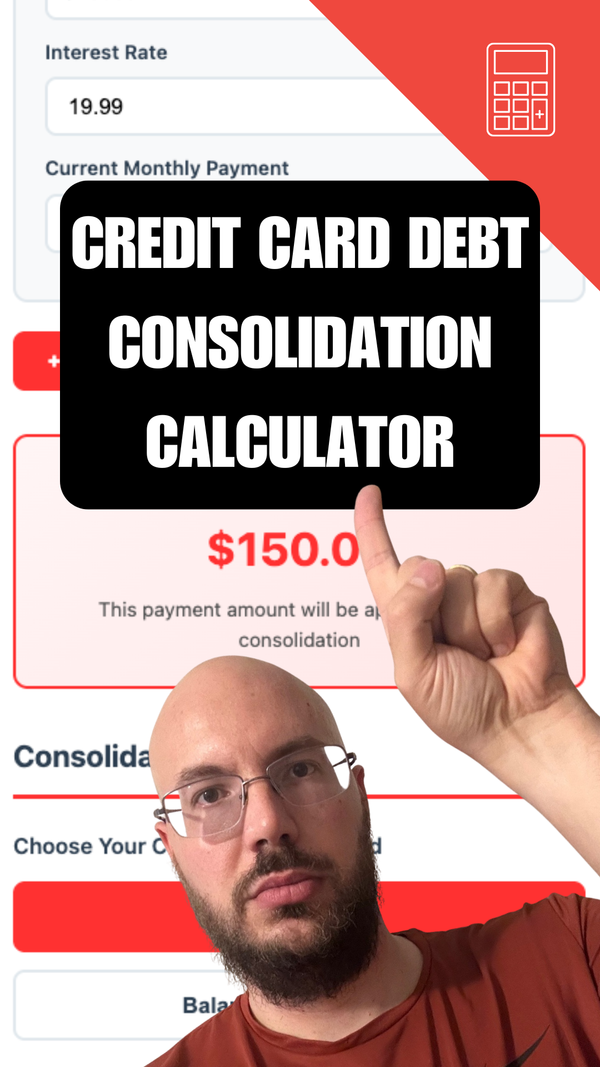 Canadian Credit Card Debt Consolidation Calculator​