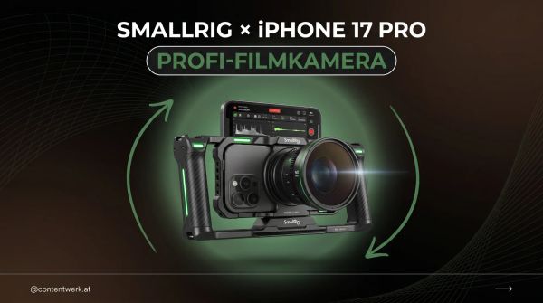 SmallRig iPhone 17 Pro Cage-System Filmkamera Solo-Creator Selbstständige NAB 2026 ContentWerk