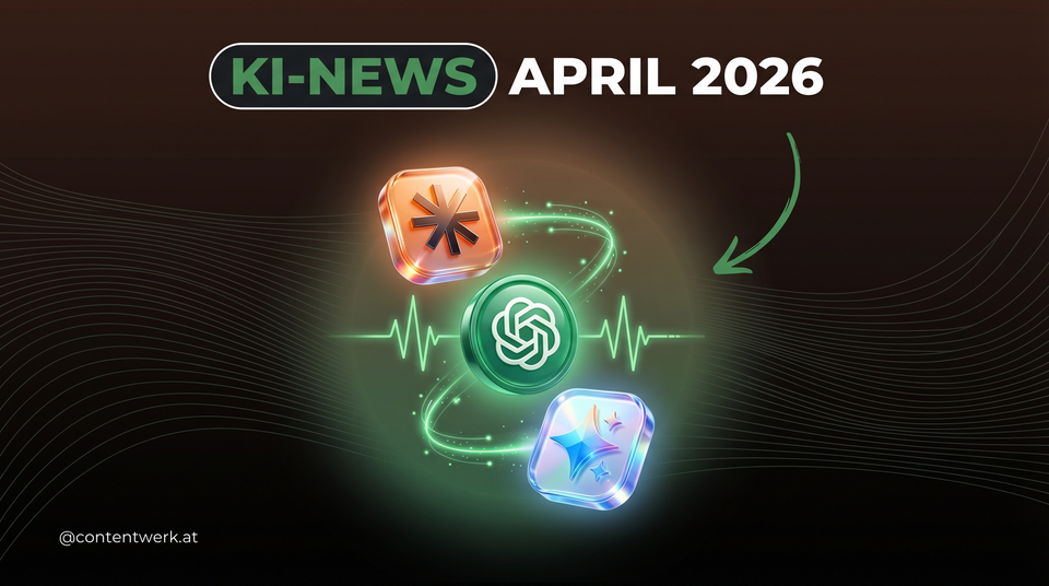 KI-News April 2026 — Claude, ChatGPT und Google Gemini Updates für Content Creator und Selbstständige