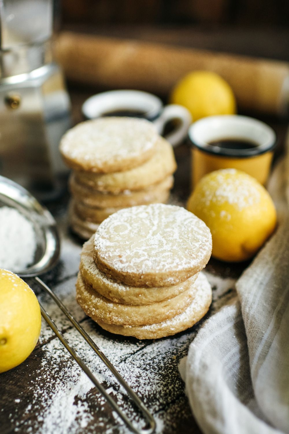 Scottish Lemon Shortbread Cookies